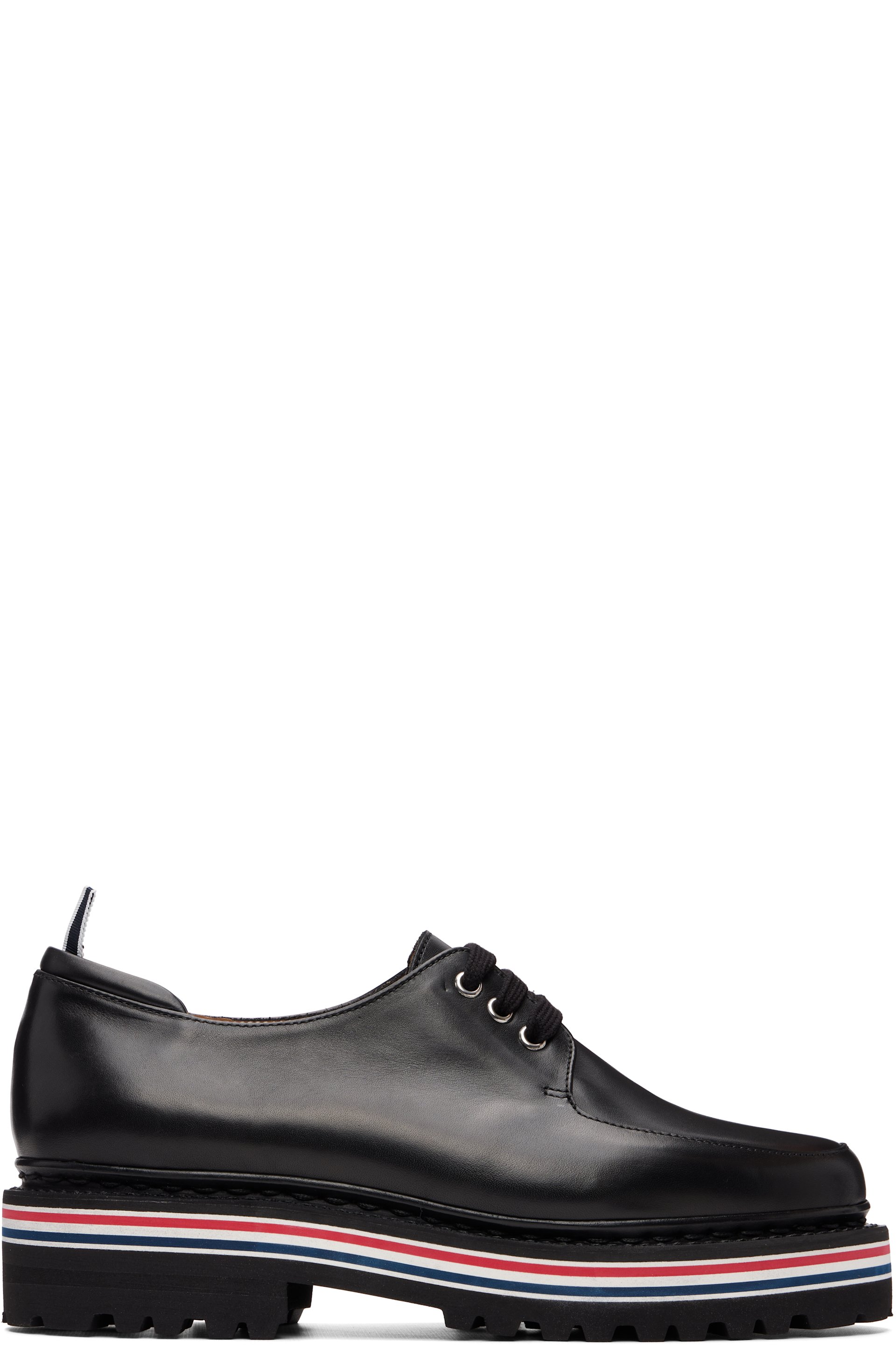 Thom Browne - Black Vitello Calf All Terrain Sole Derbys