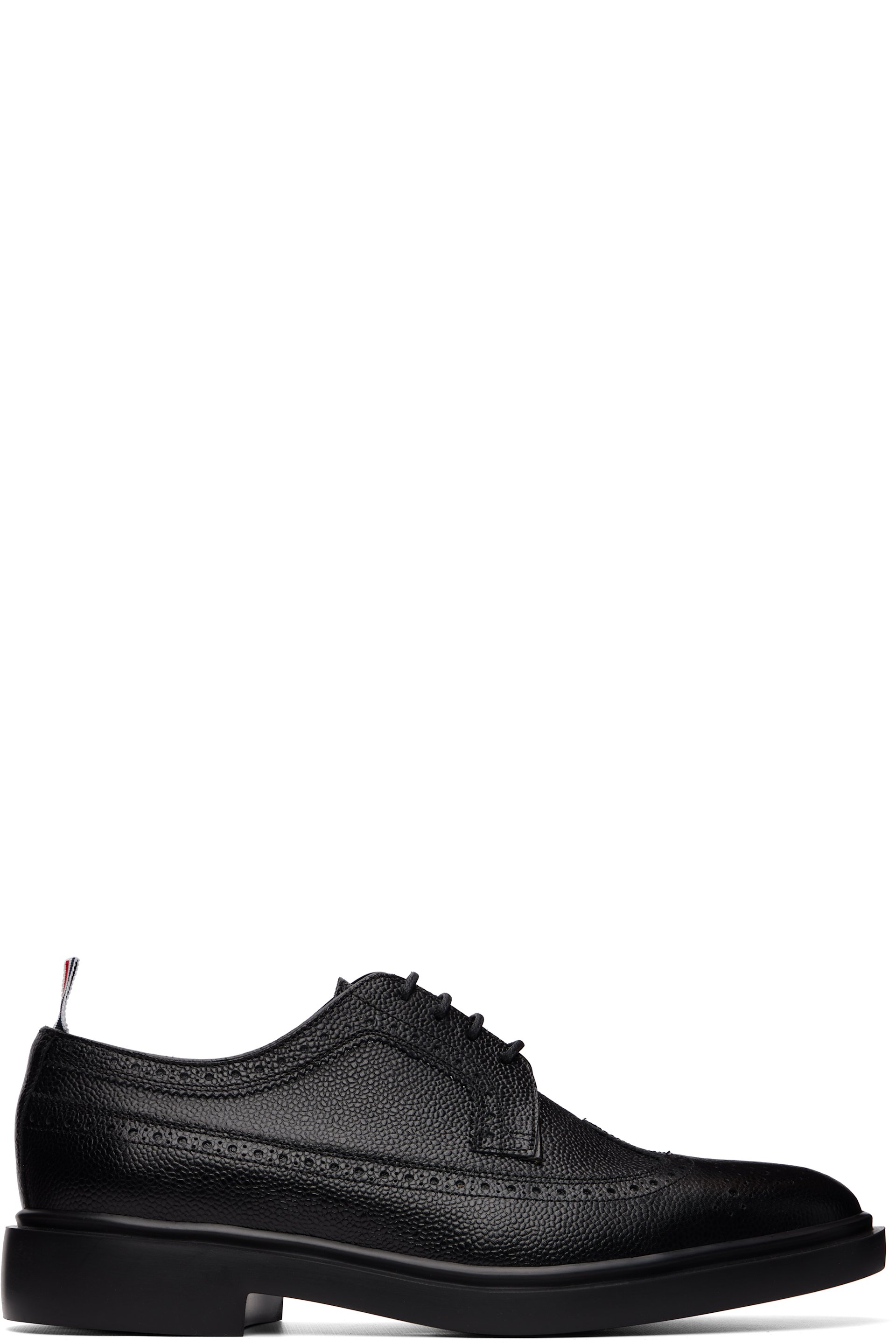 Thom Browne - Black Pebble Grain Longwing Brogues