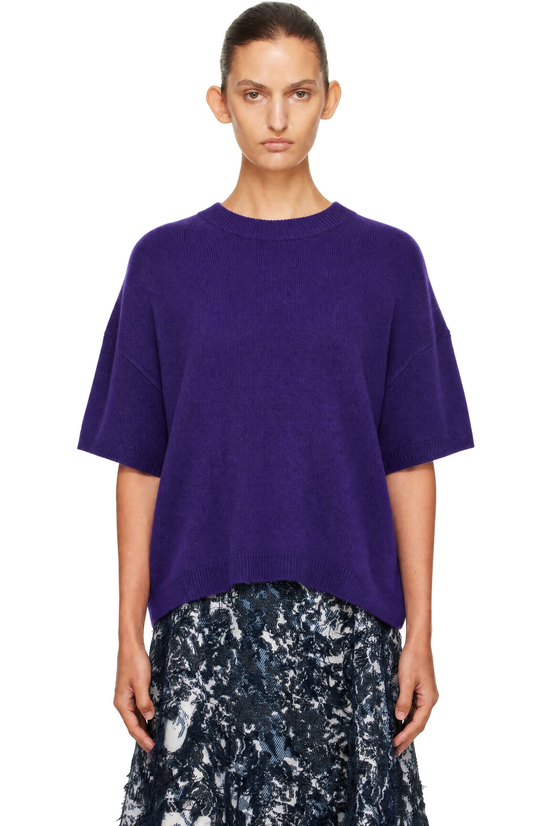 Staud - Purple Sorrento Cashmere Sweater