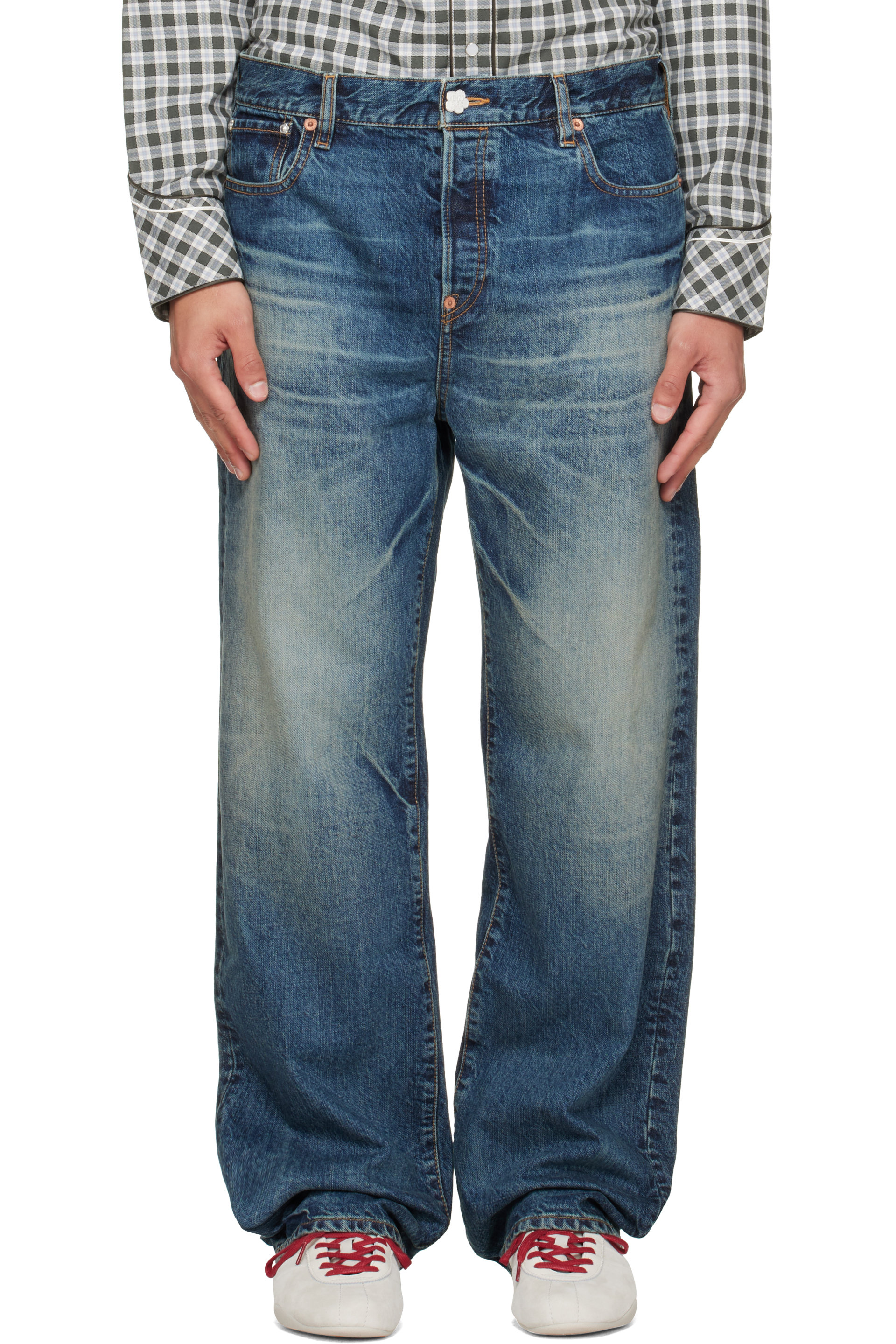 Kenzo - Blue Kenzo Paris Straight Fit Jeans