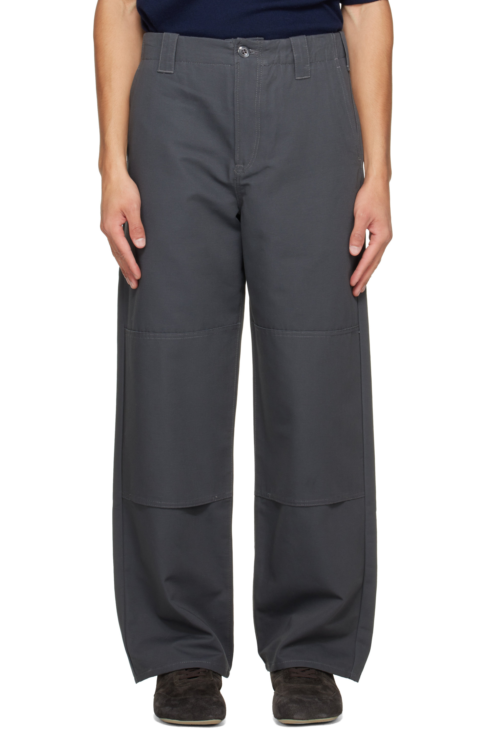 Kenzo - Gray Kenzo Paris Double Knee Trousers