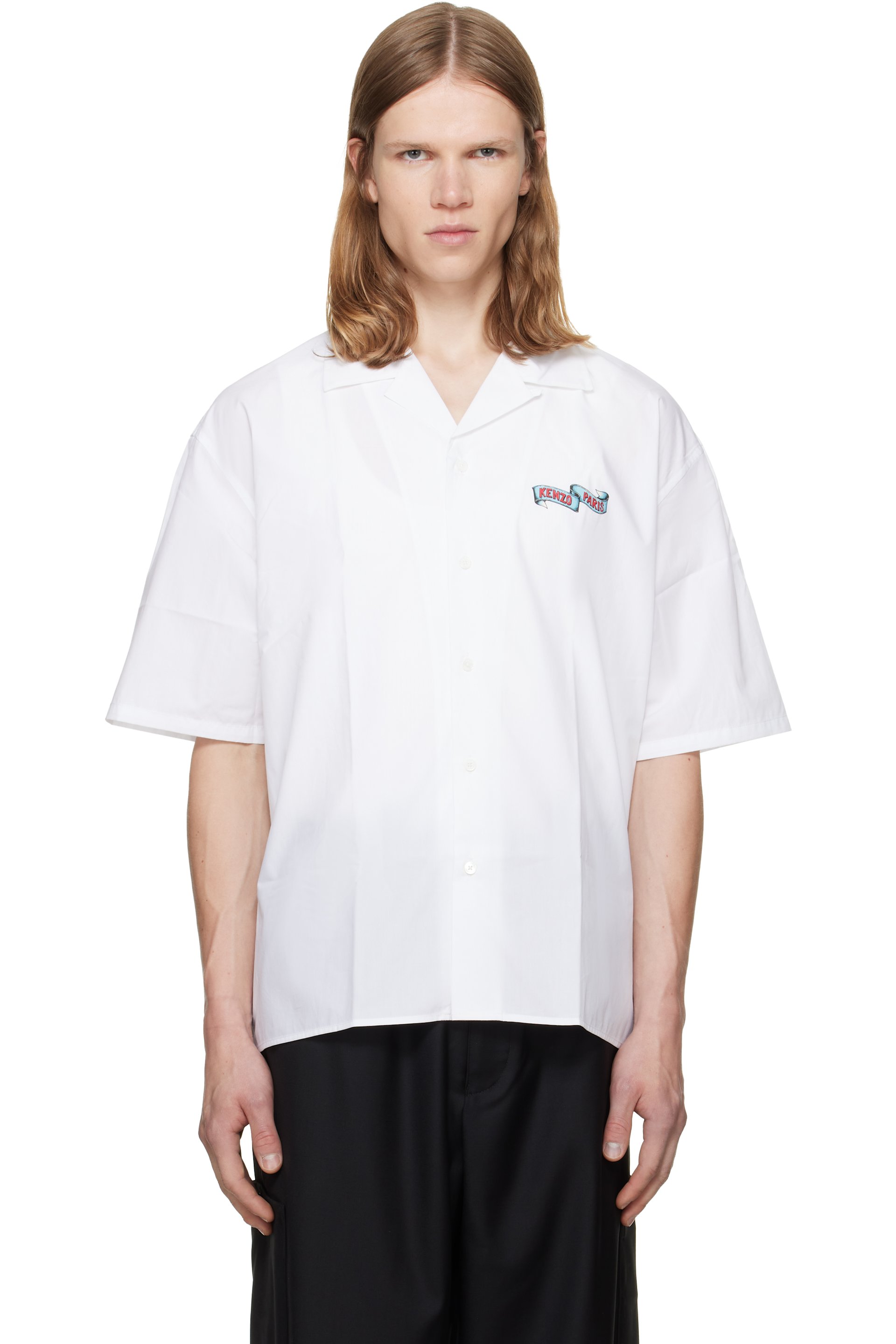 Kenzo - White Kenzo Paris 'KENZO Jumping Tiger' Shirt