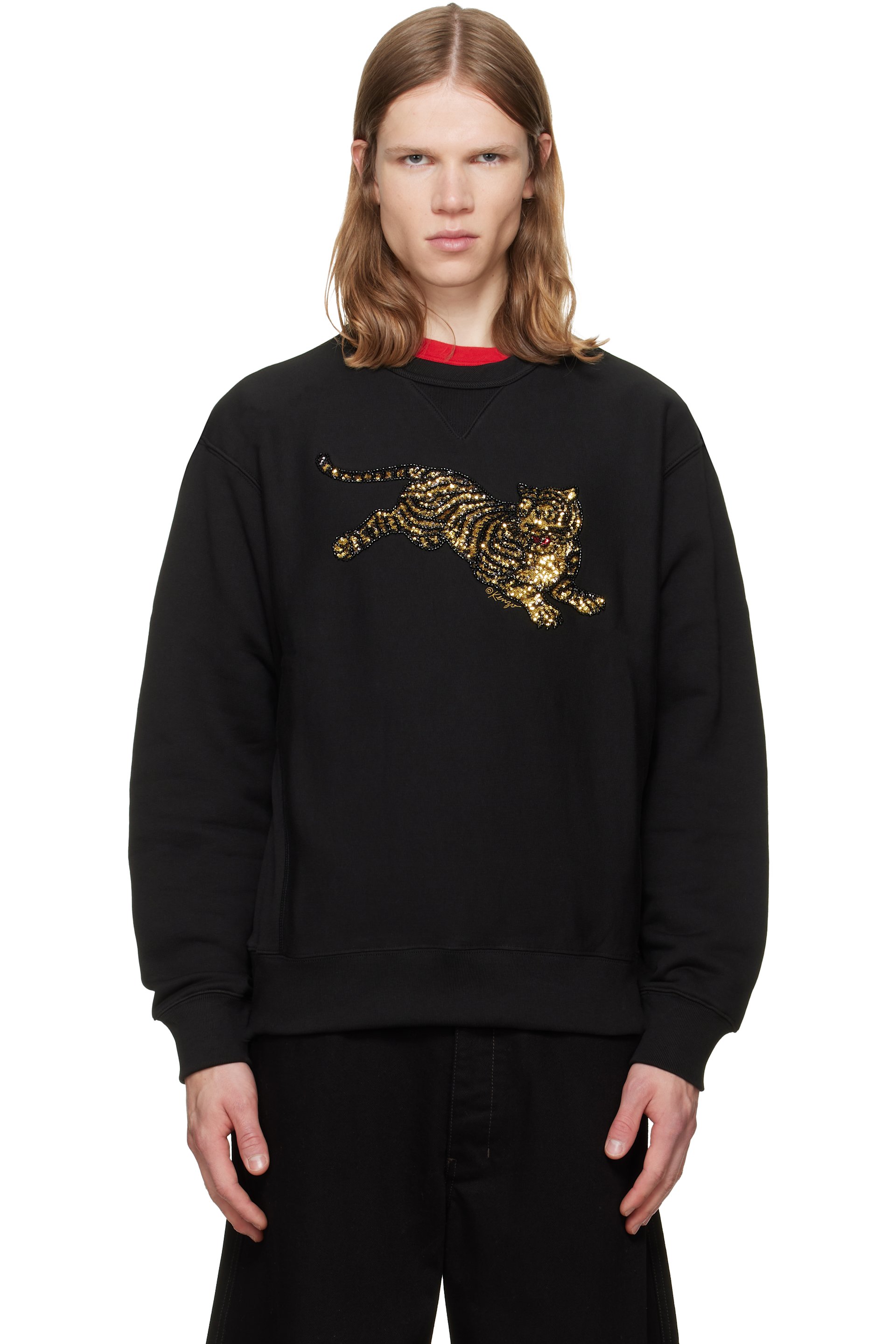 Kenzo - Black Kenzo Paris 'KENZO Jumping Tiger' Sweatshirt