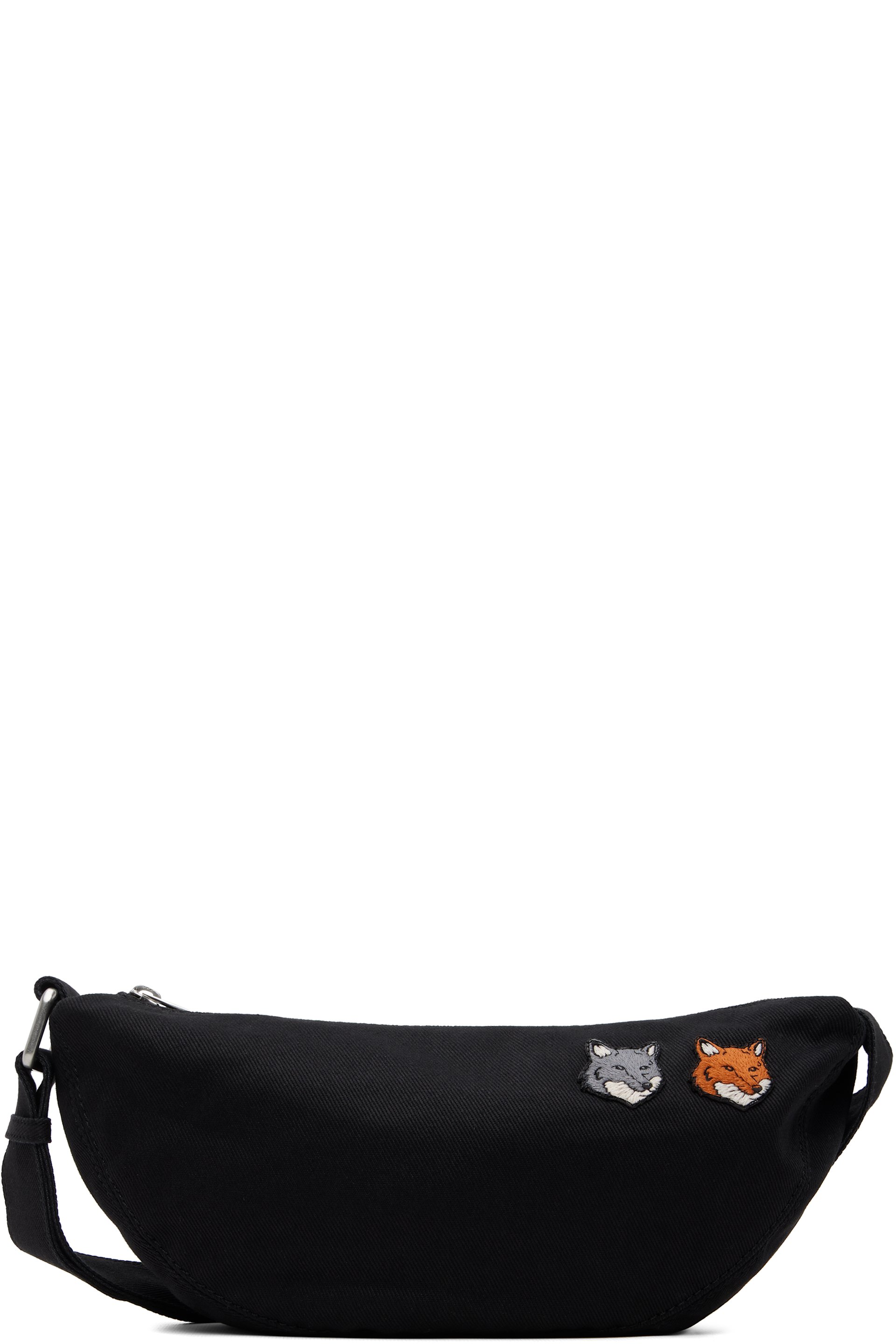 Maison Kitsuné - Black Double Fox Head Bumbag Bag
