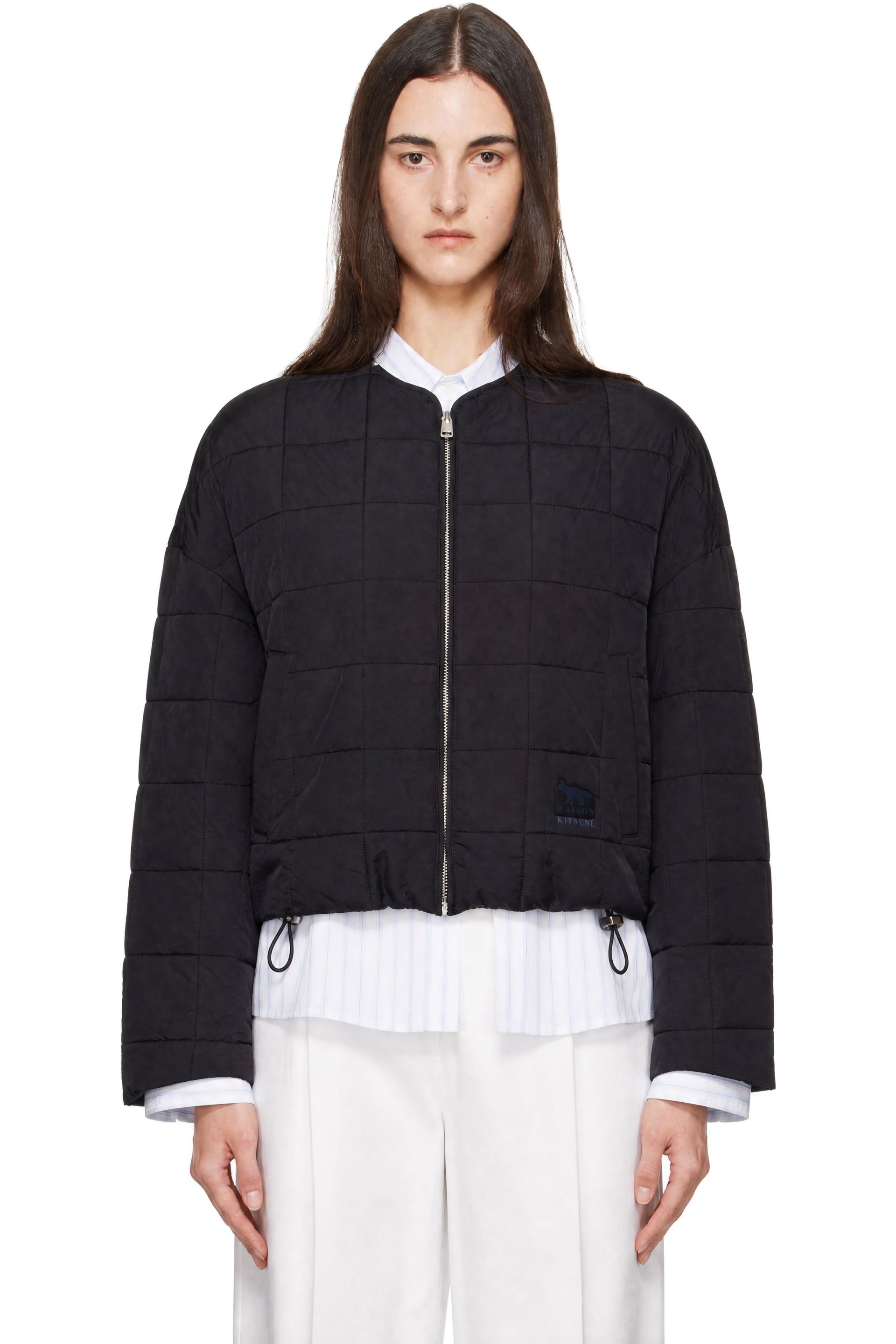 Maison Kitsuné - Black Quilted Jacket