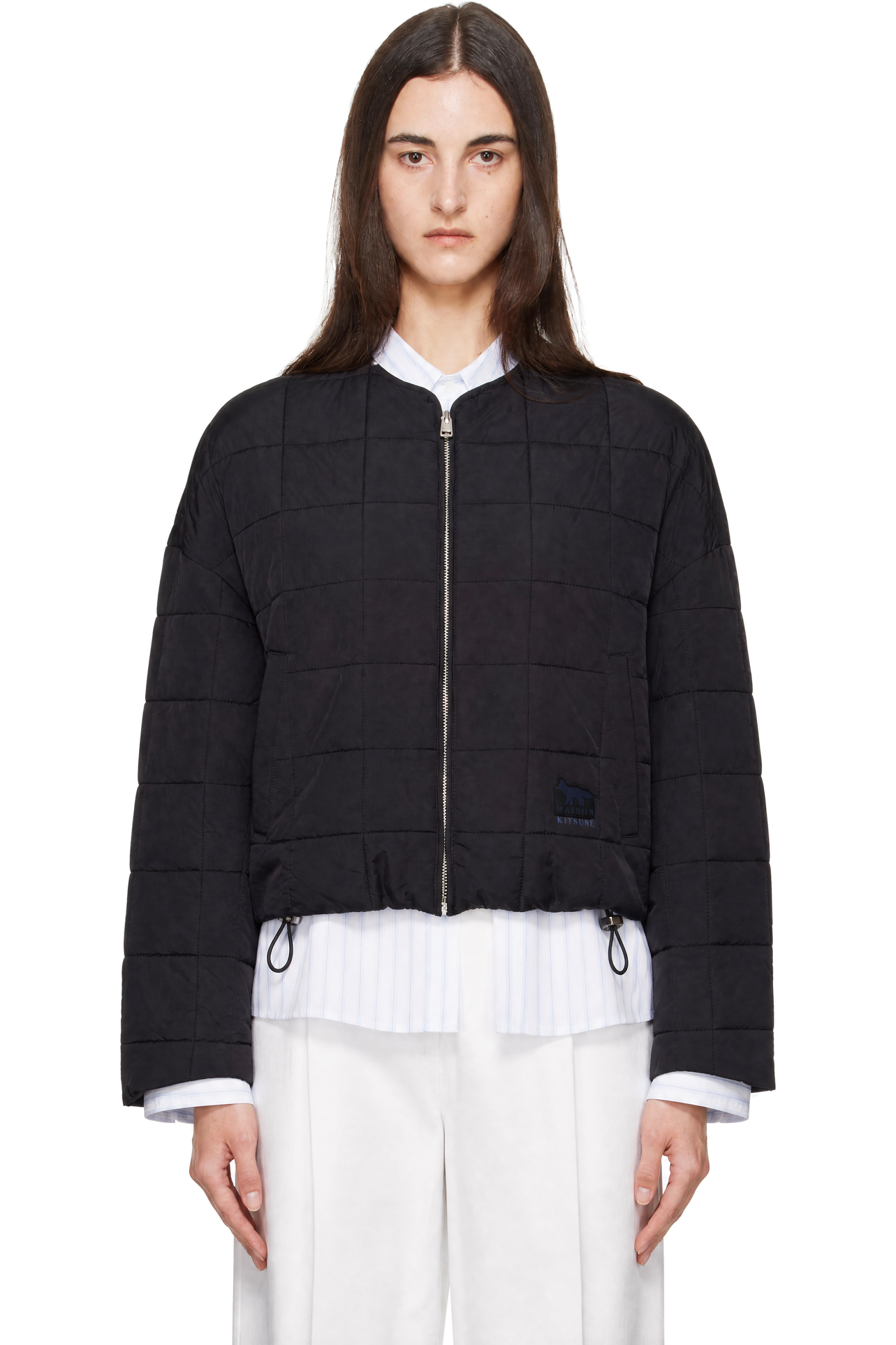 Maison Kitsuné - Black Quilted Jacket