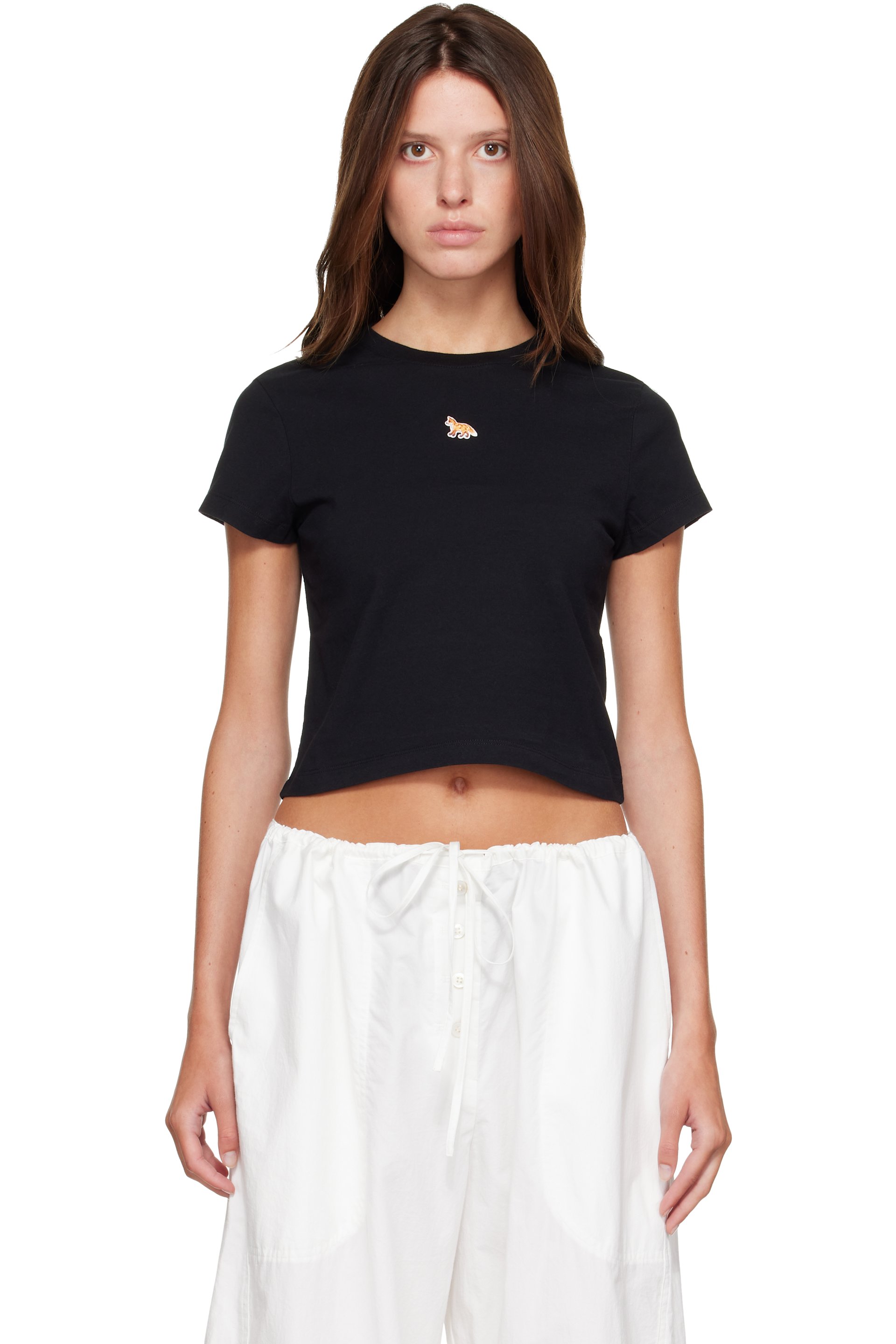 Maison Kitsuné - Black 'Baby Fox' Baby T-shirt