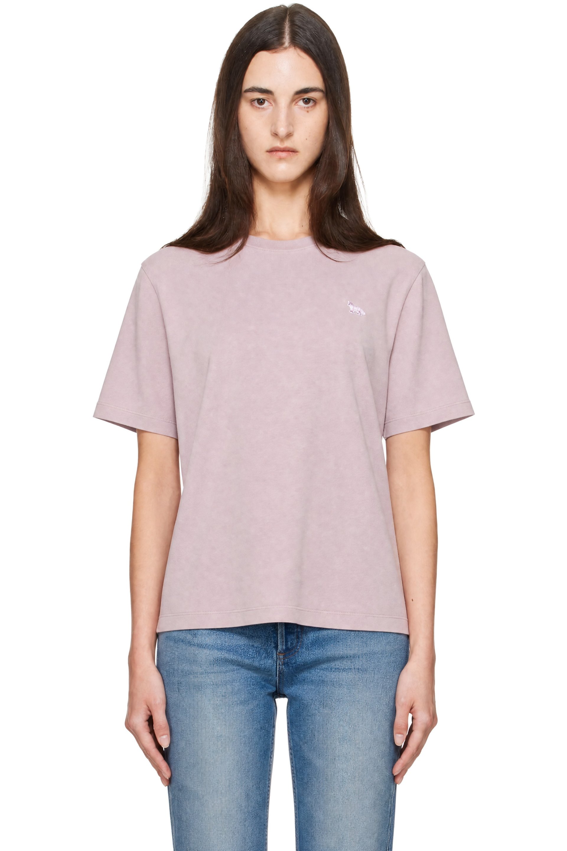 Maison Kitsuné - Purple Baby Fox Faded Comfort T-shirt
