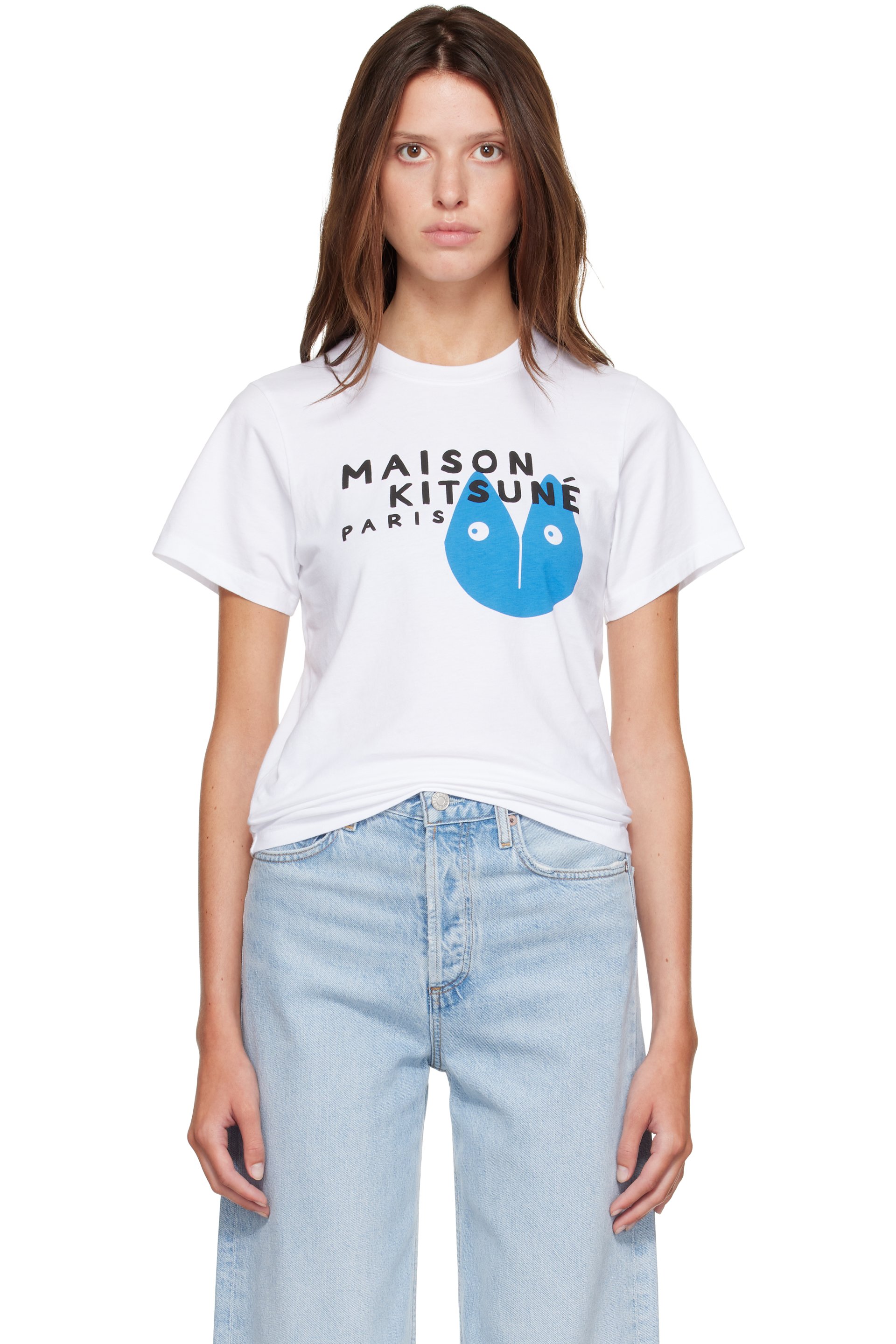 Maison Kitsuné - White Fortune Fox Standard T-shirt