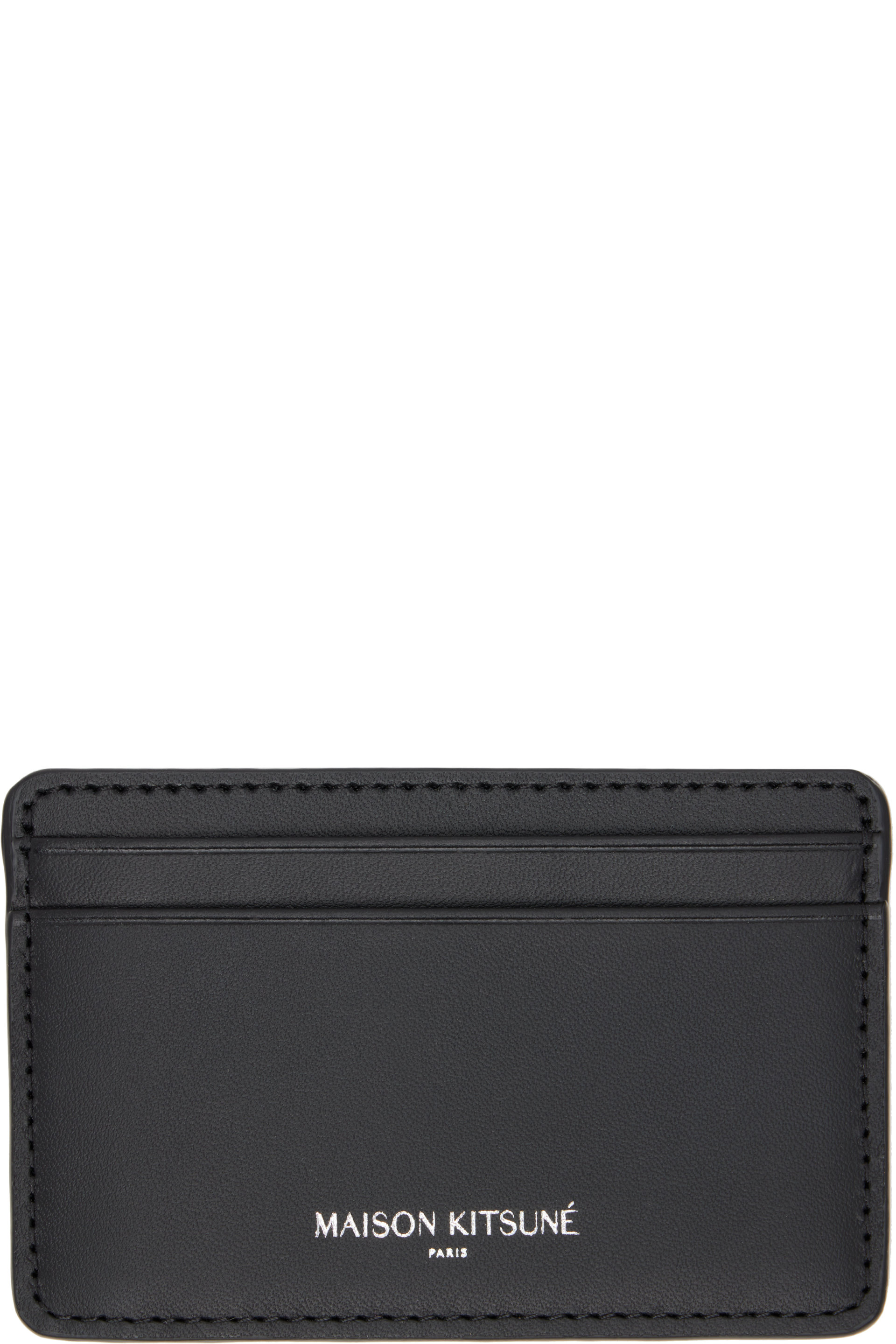 Maison Kitsuné - Black 'Maison Kitsune Paris' Card Holder