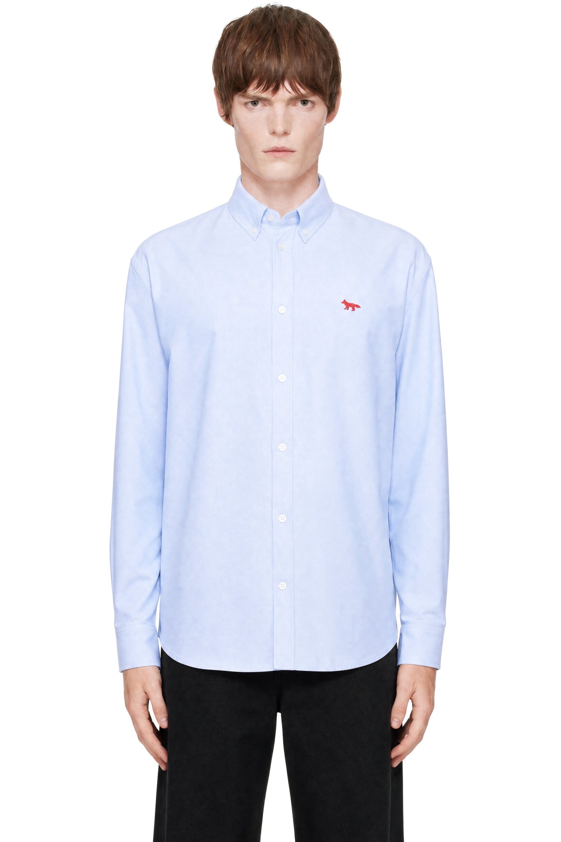 Maison Kitsuné - Blue Profile Fox Casual Shirt