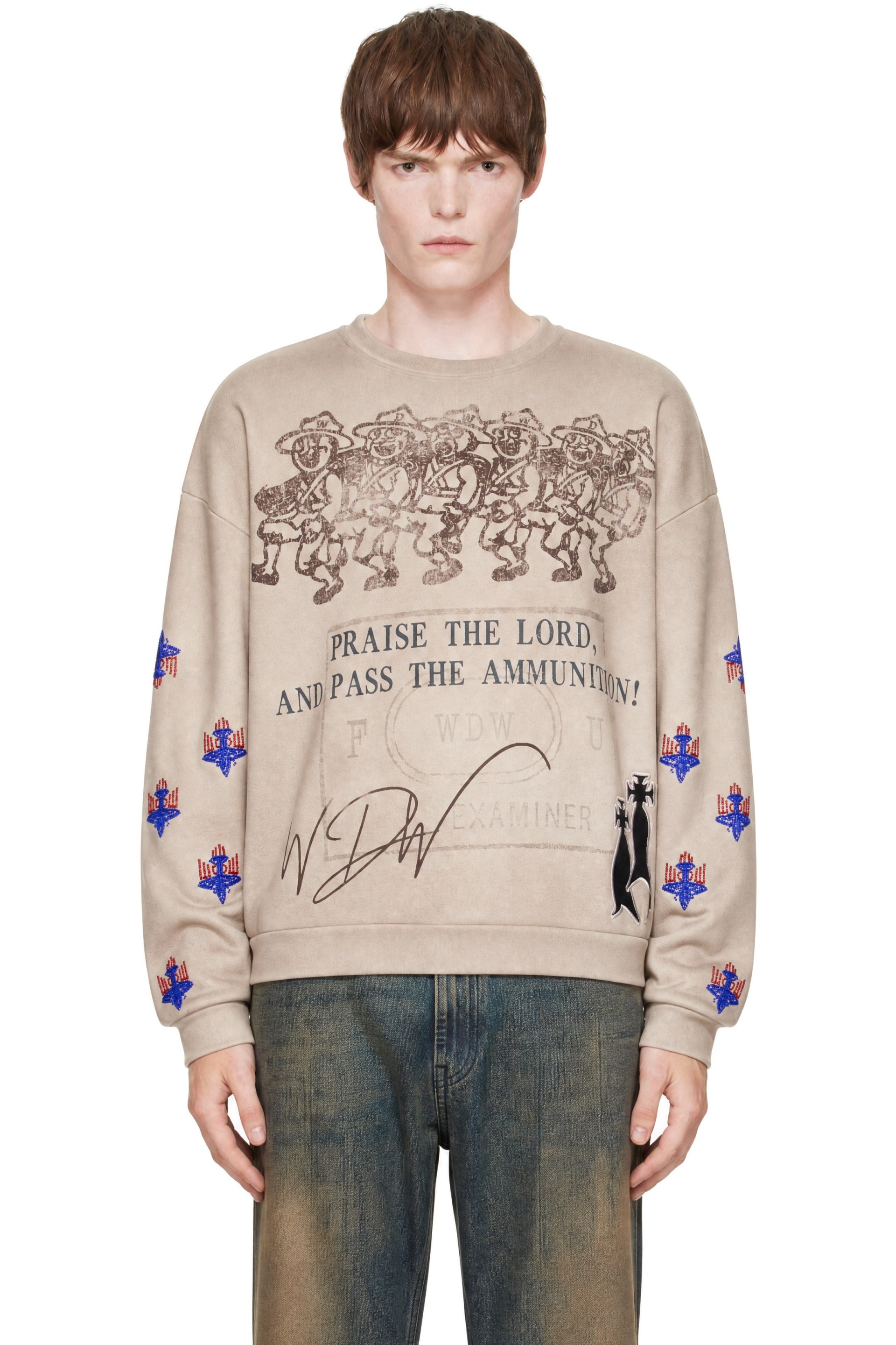 Who Decides War - Off-White Ammunition Crewneck Sweatshirt