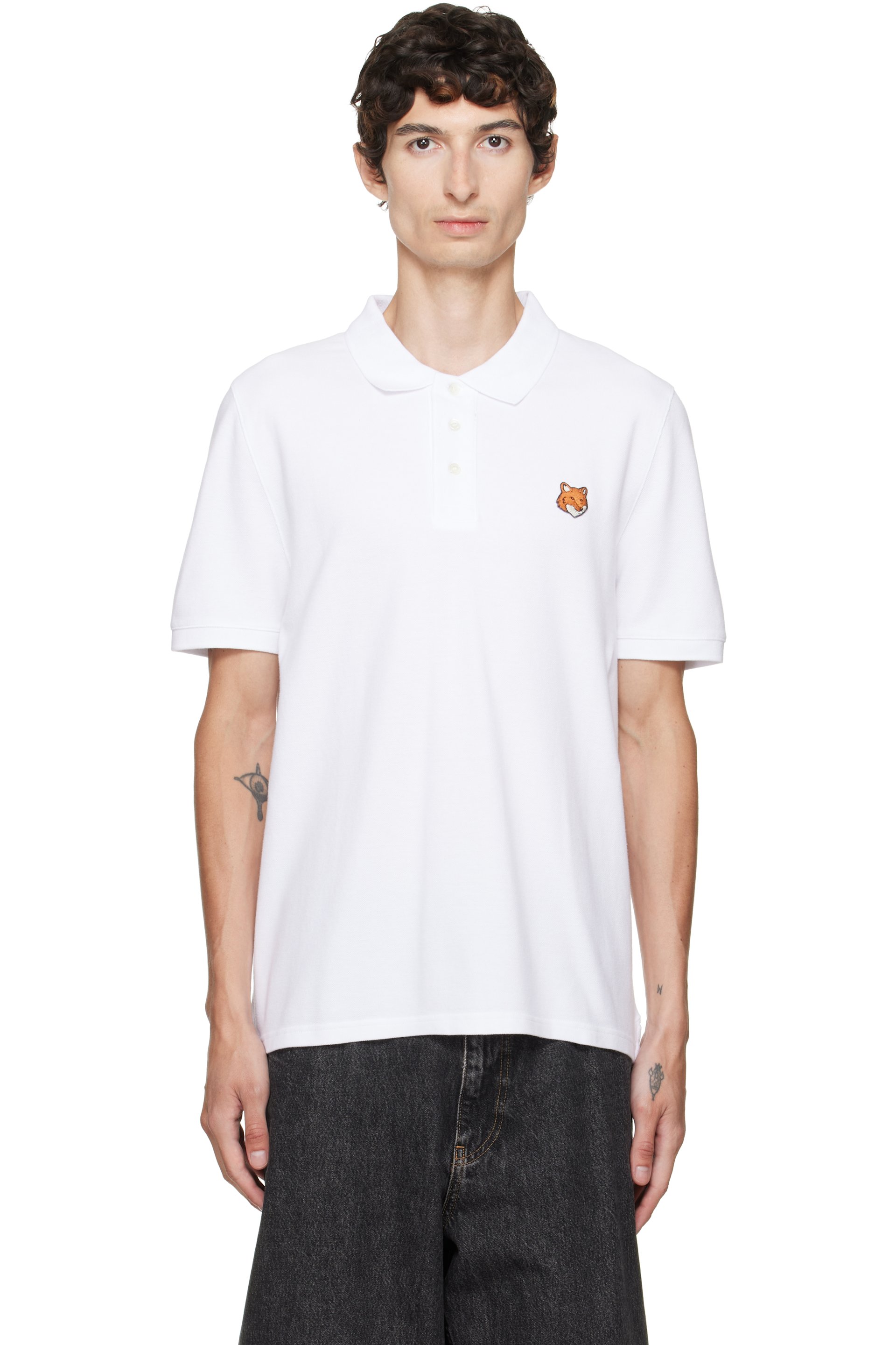 Maison Kitsuné - White Fox Head Regular Polo