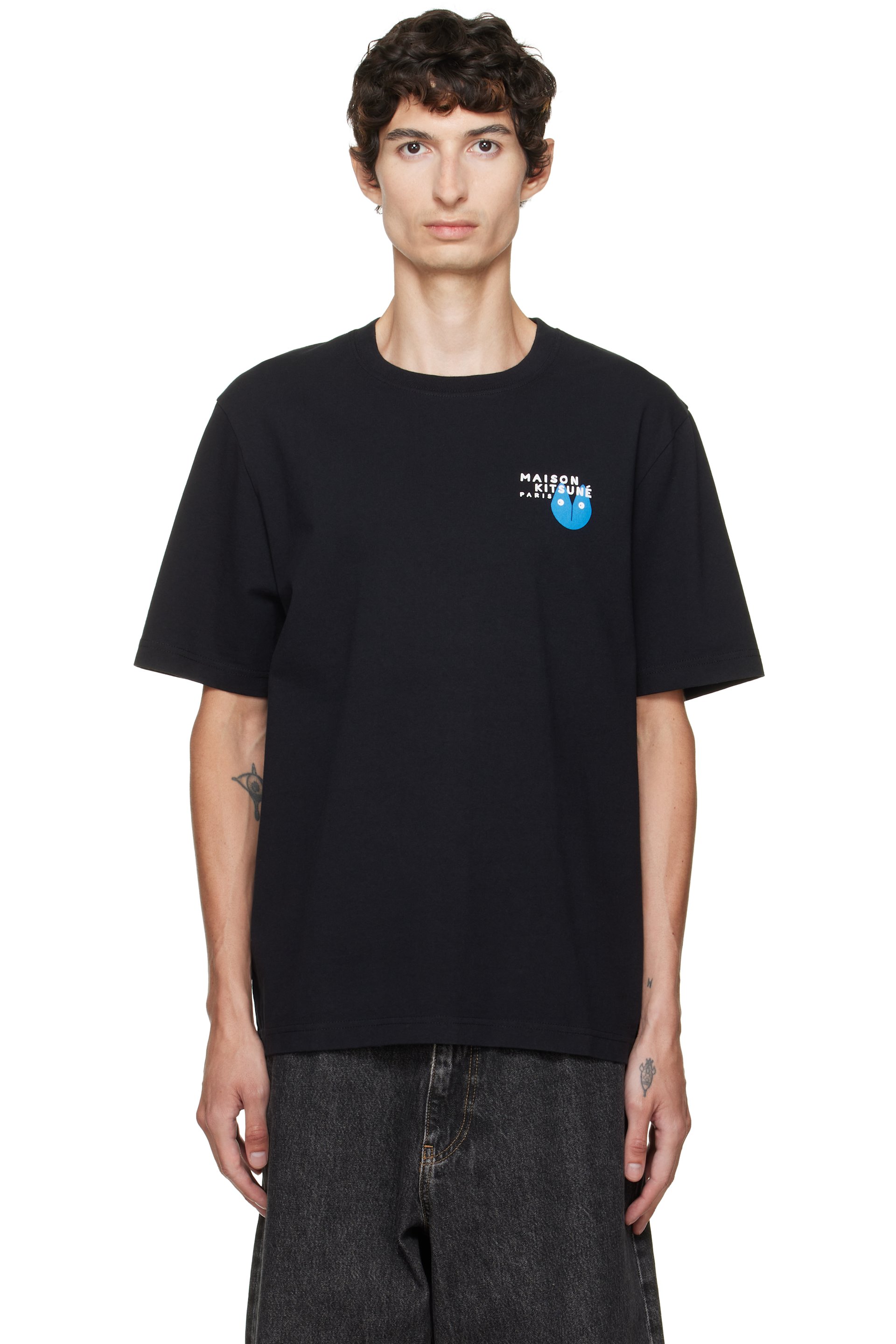 Maison Kitsuné - Black Fortune Fox Comfort T-shirt