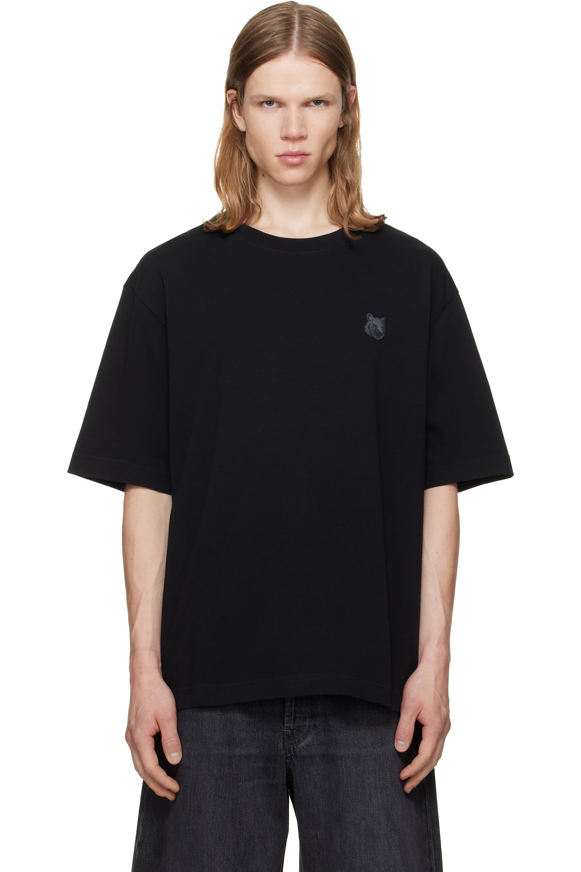 Maison Kitsuné - Black Fox Head Oversize T-shirt