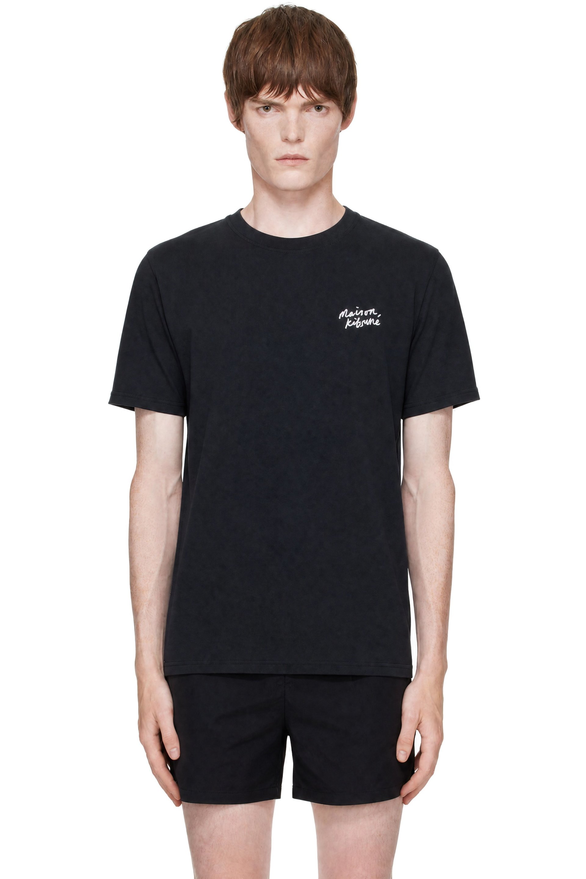 Maison Kitsuné - Black 'Maison Kitsune' Handwriting Comfort T-shirt
