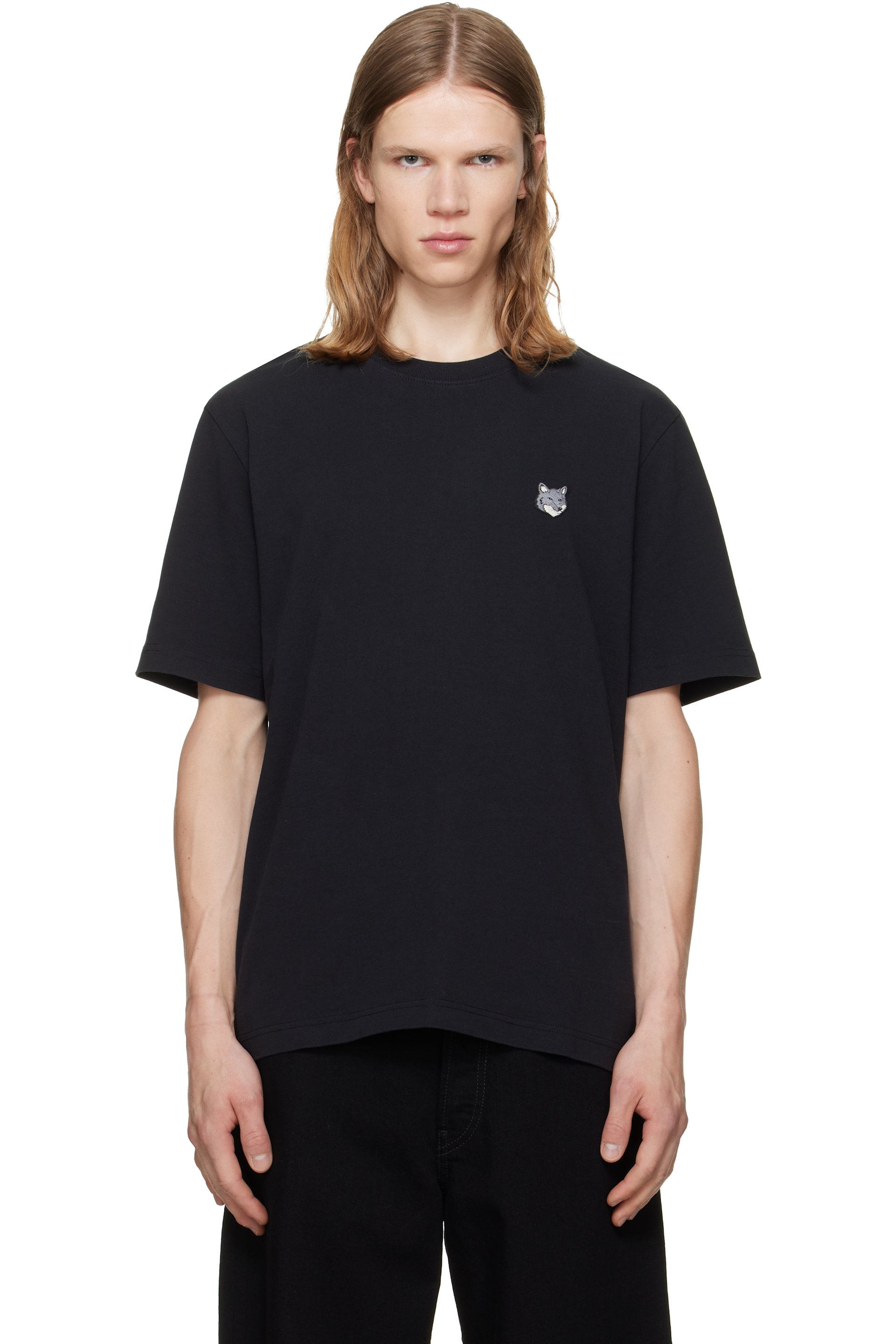 Maison Kitsuné - Black Fox Head Comfort T-shirt