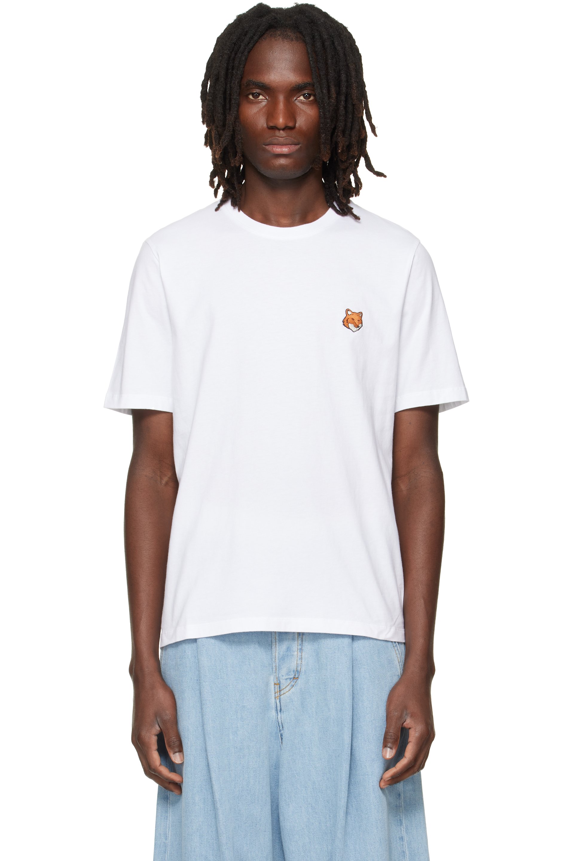 Maison Kitsuné - White Fox Head Regular T-shirt