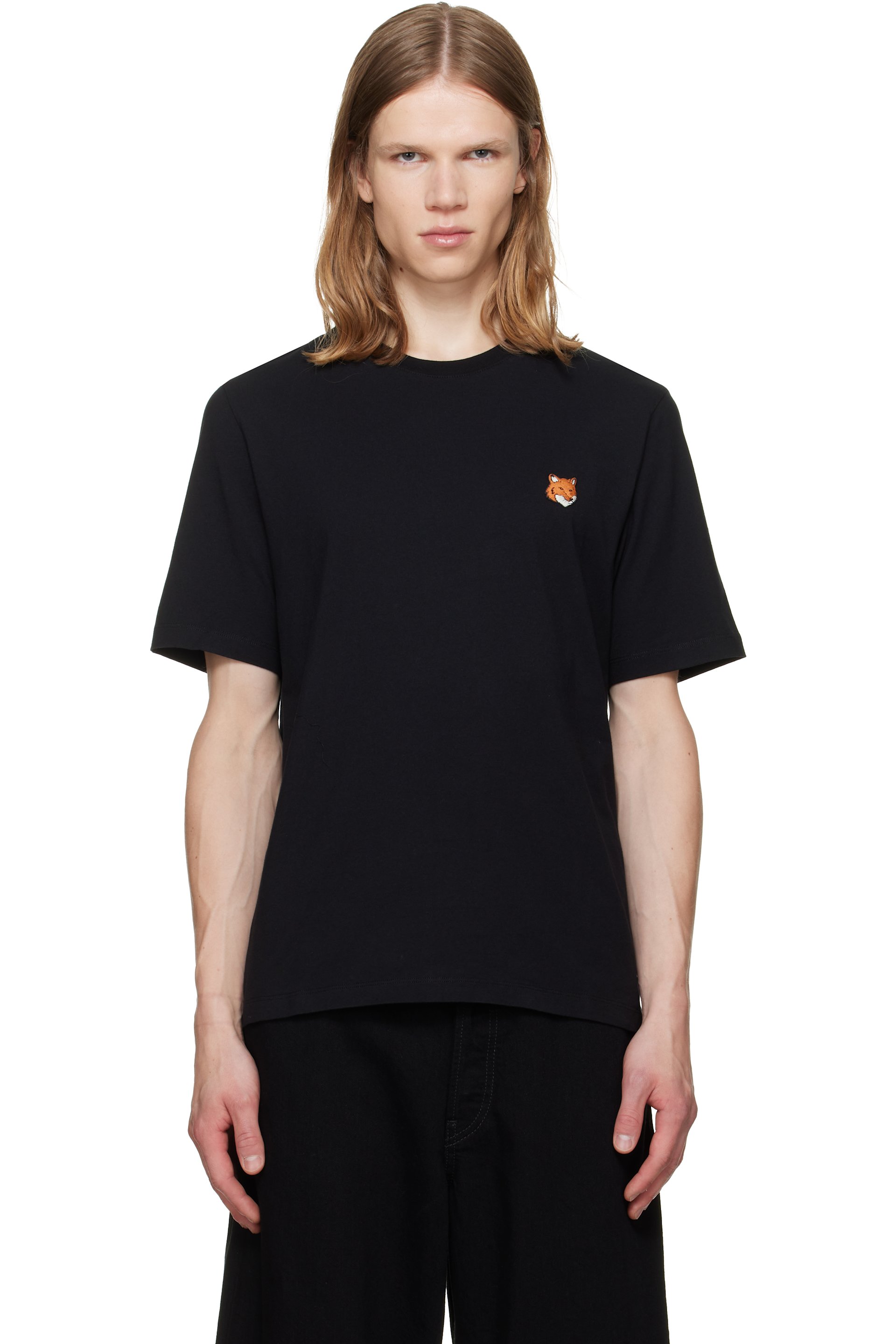 Maison Kitsuné - Black Fox Head Regular T-shirt