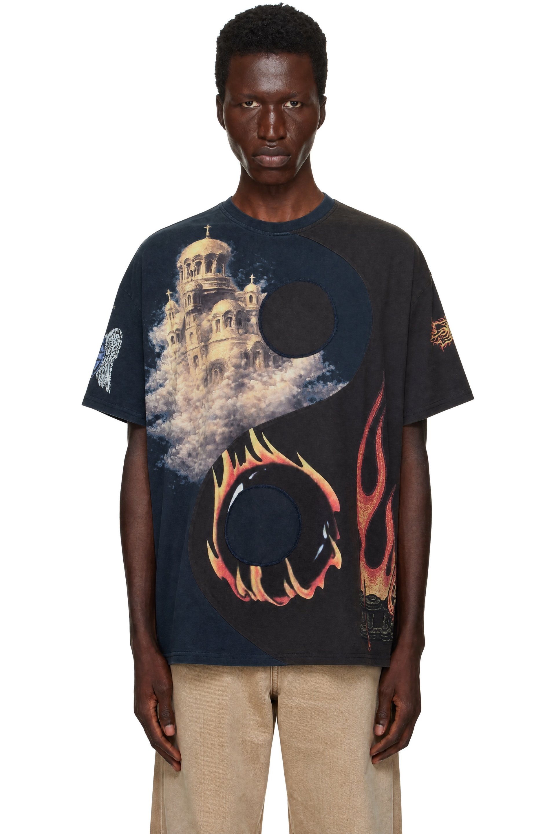 Who Decides War - Black Castle Sky Short Sleeve T-shirt