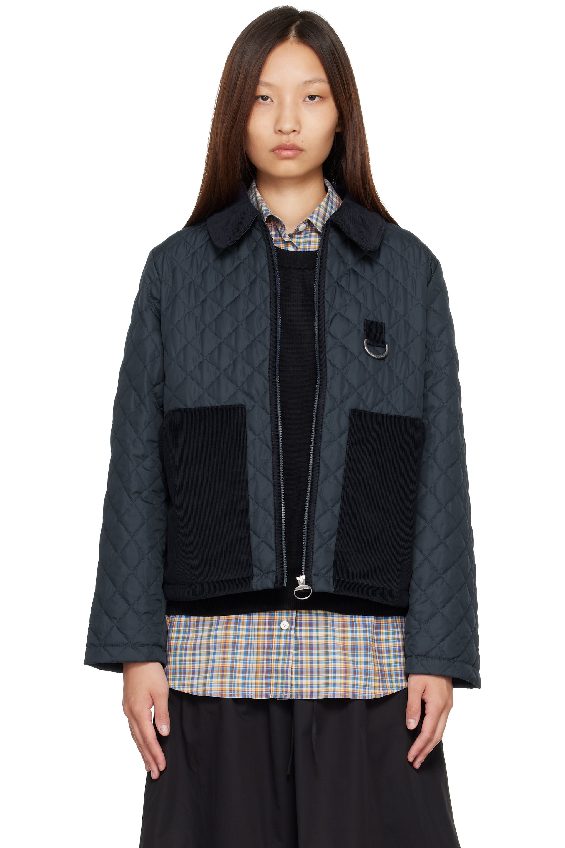 Barbour - Navy Aylesby Quilted Jacket