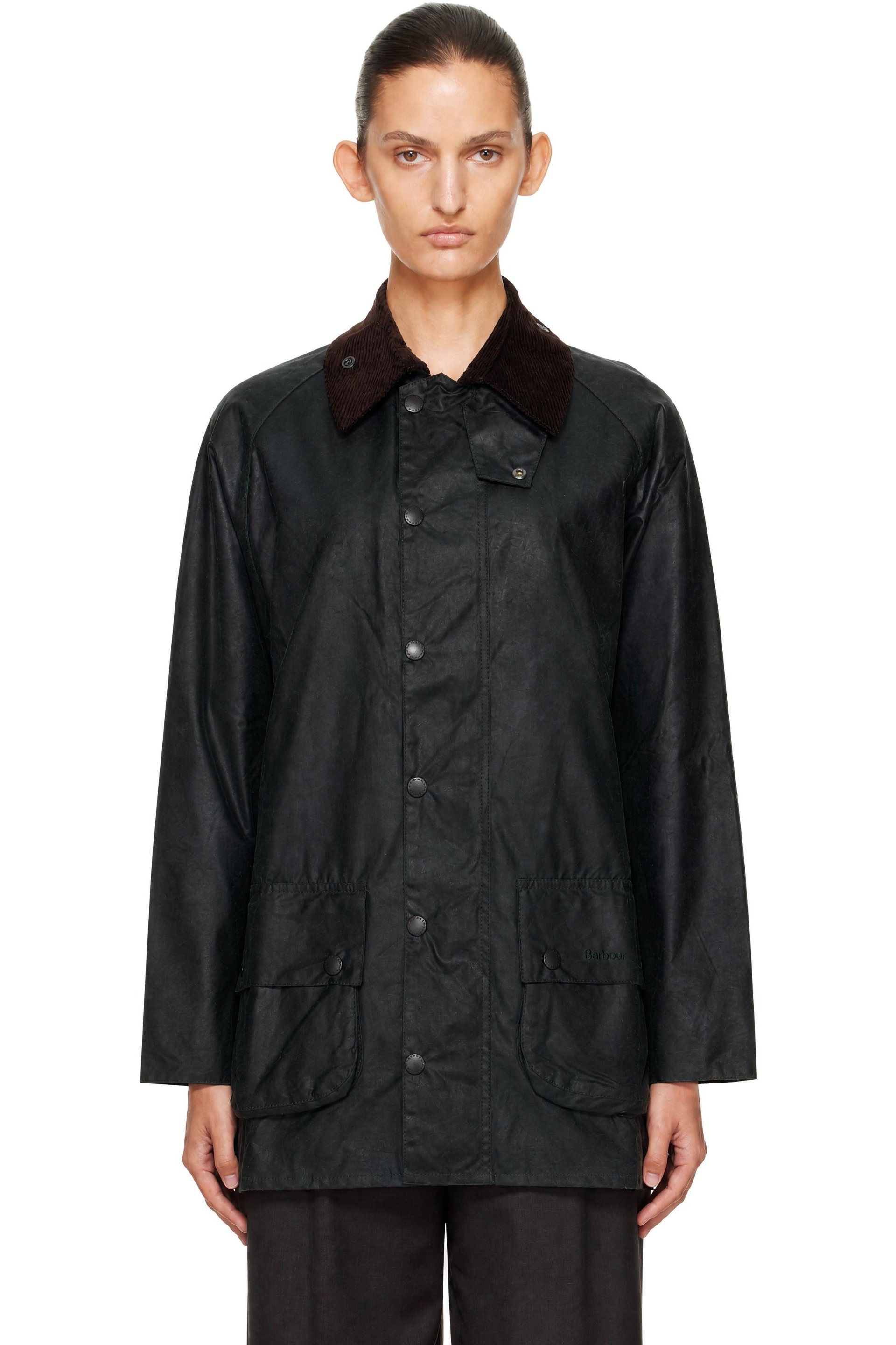 Barbour - Black Beaufort Waxed Jacket