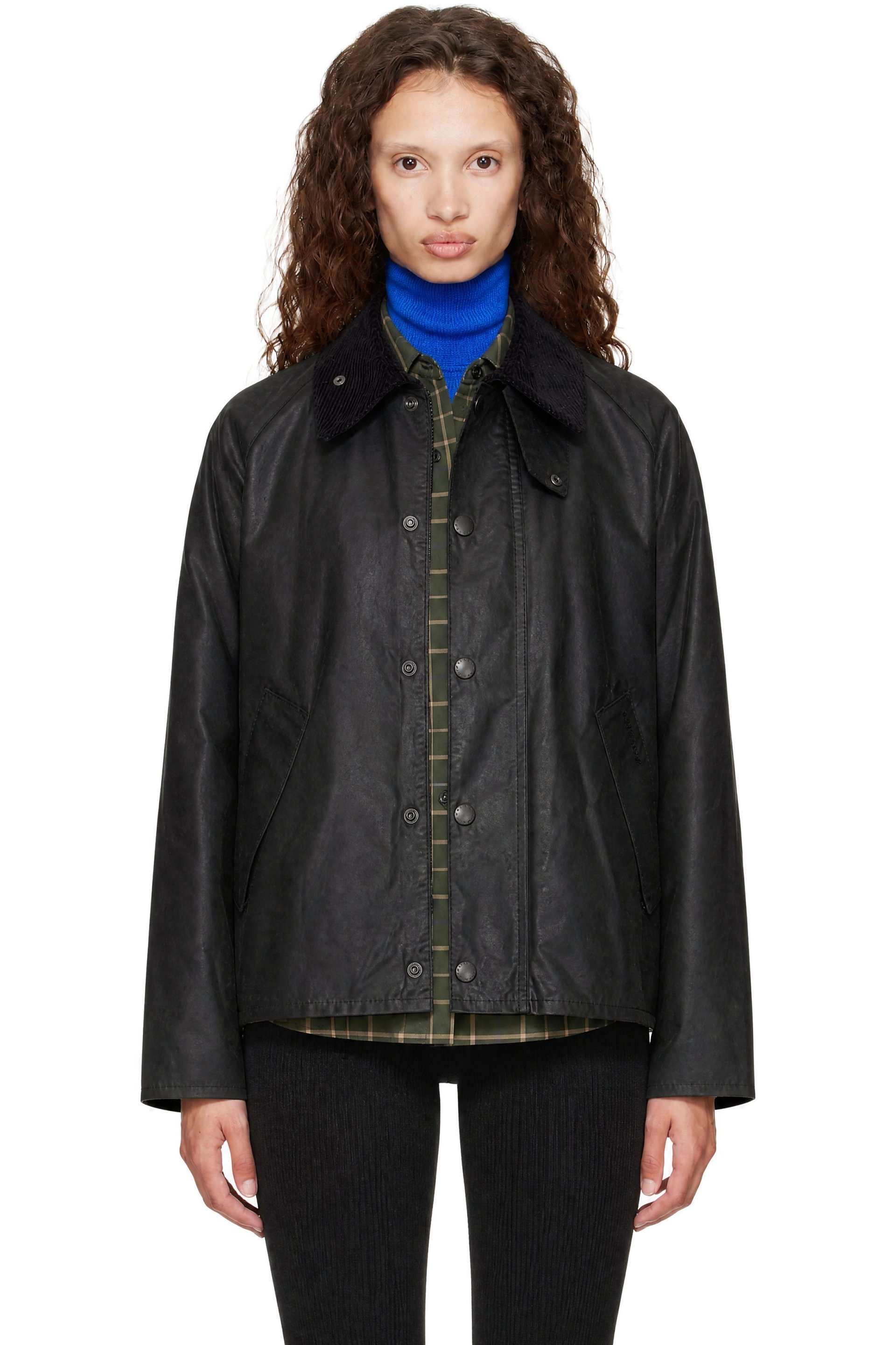 Barbour - Black Transport Waxed Jacket
