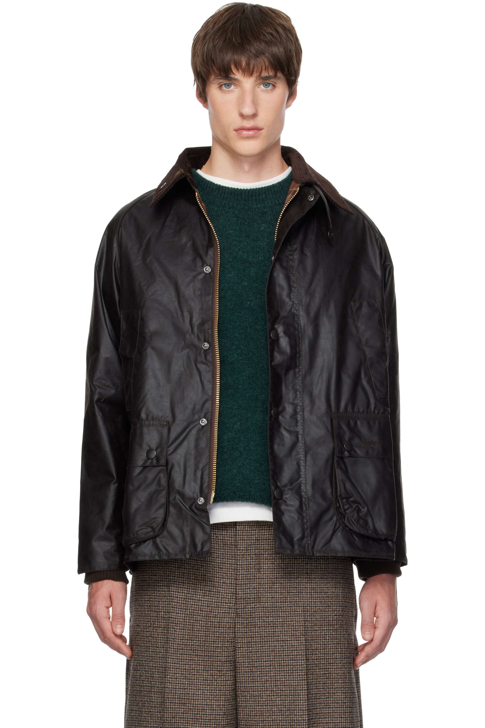 Barbour - Brown Bedale Waxed Jacket