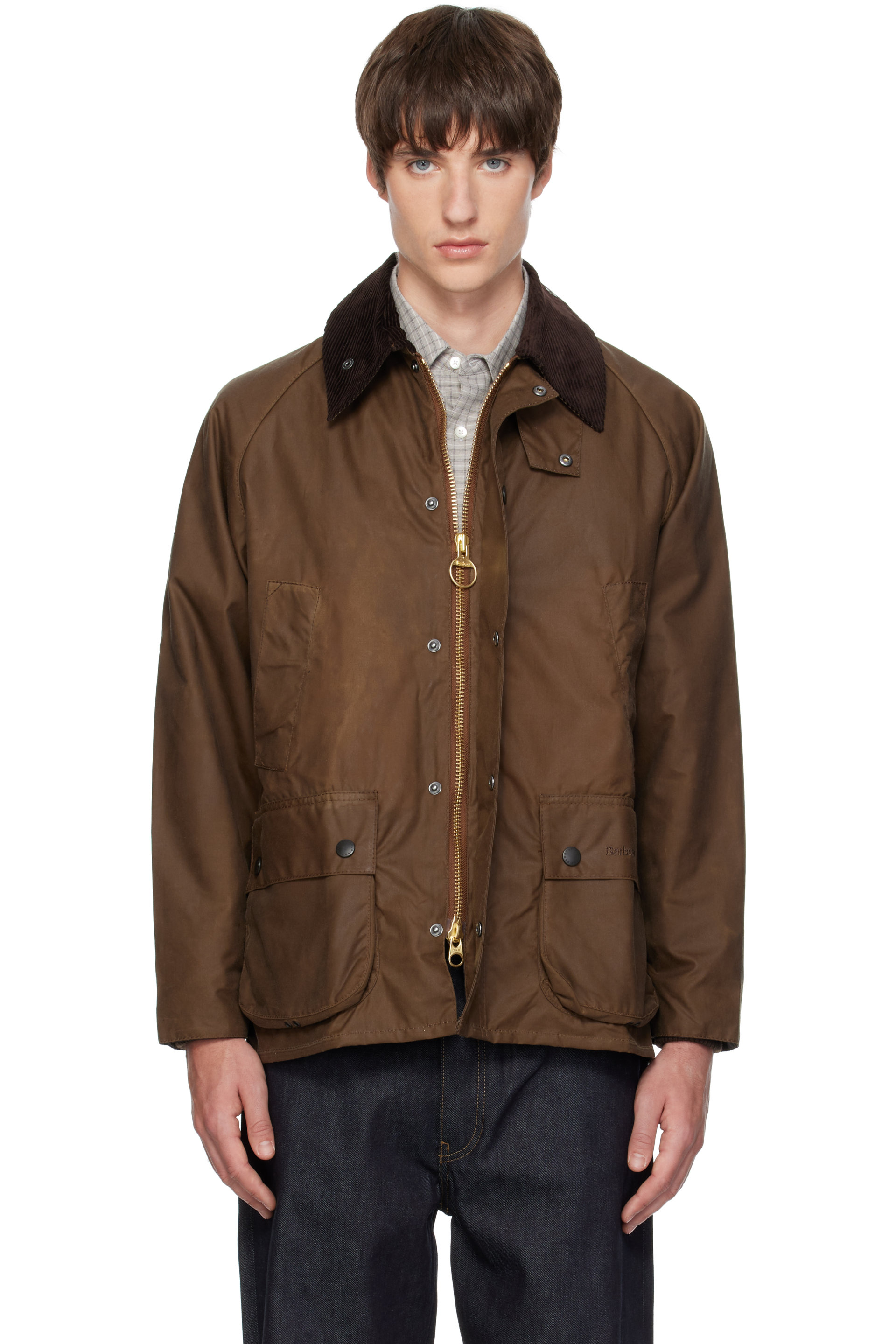 Barbour - Black Bedale Waxed Jacket