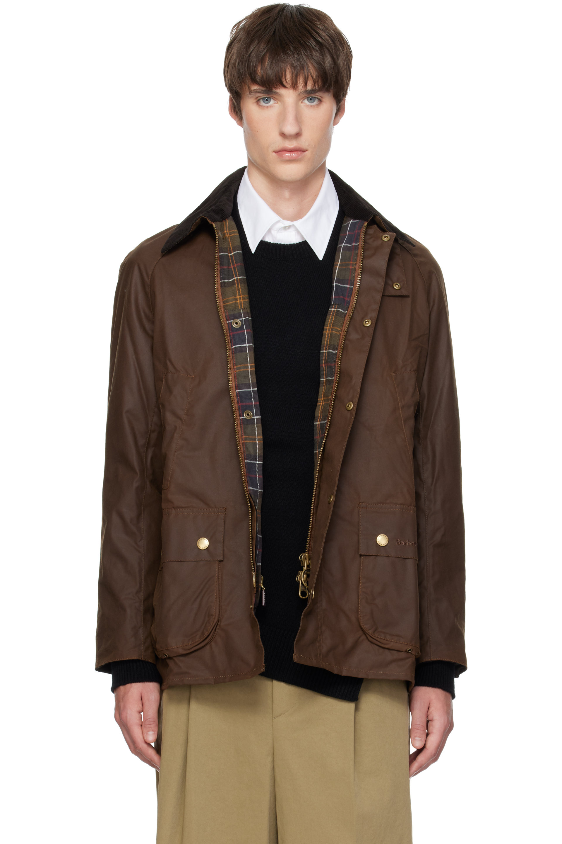 Barbour - Brown Ashby Waxed Jacket