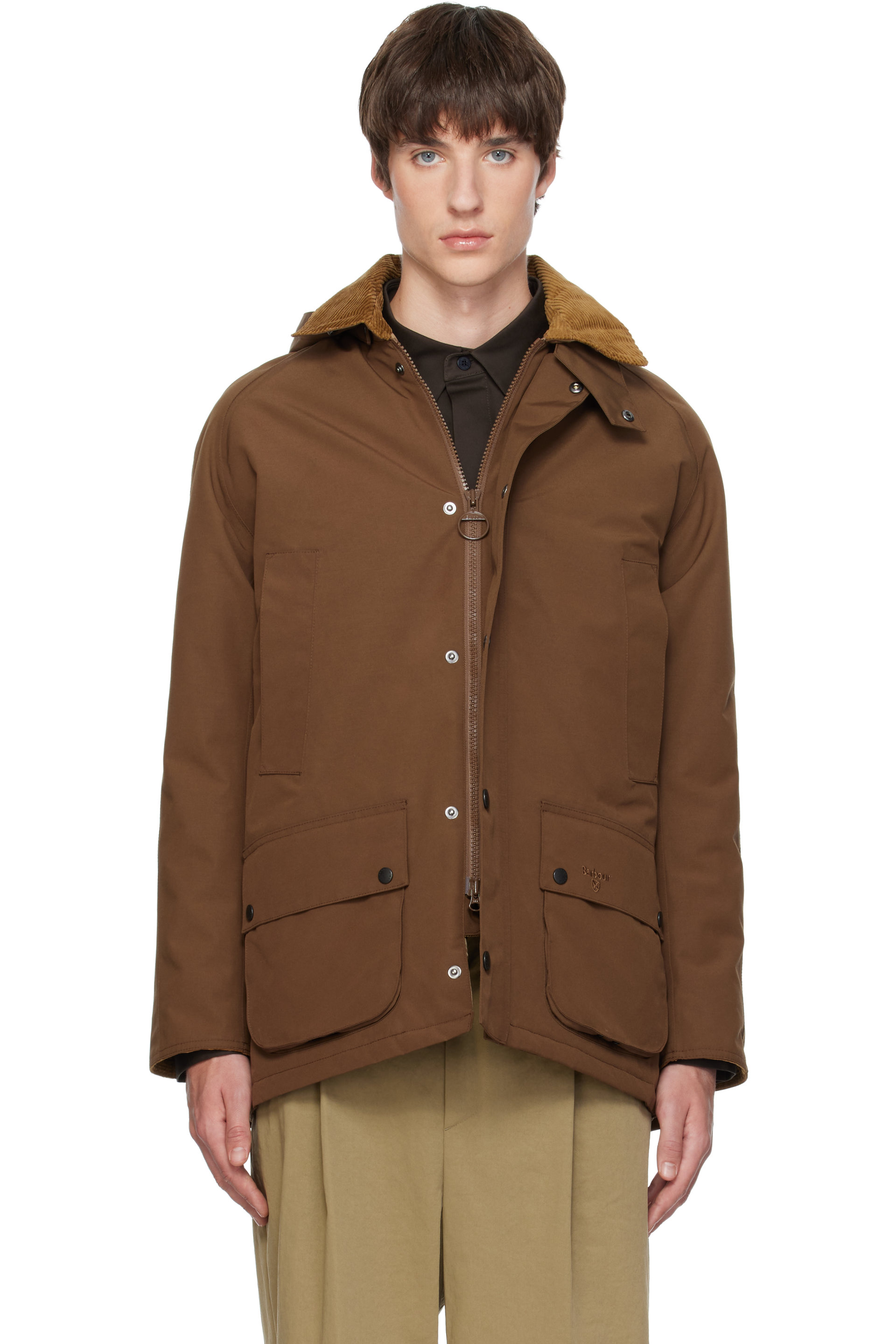 Barbour - Brown Winter Ashby Waterproof Jacket