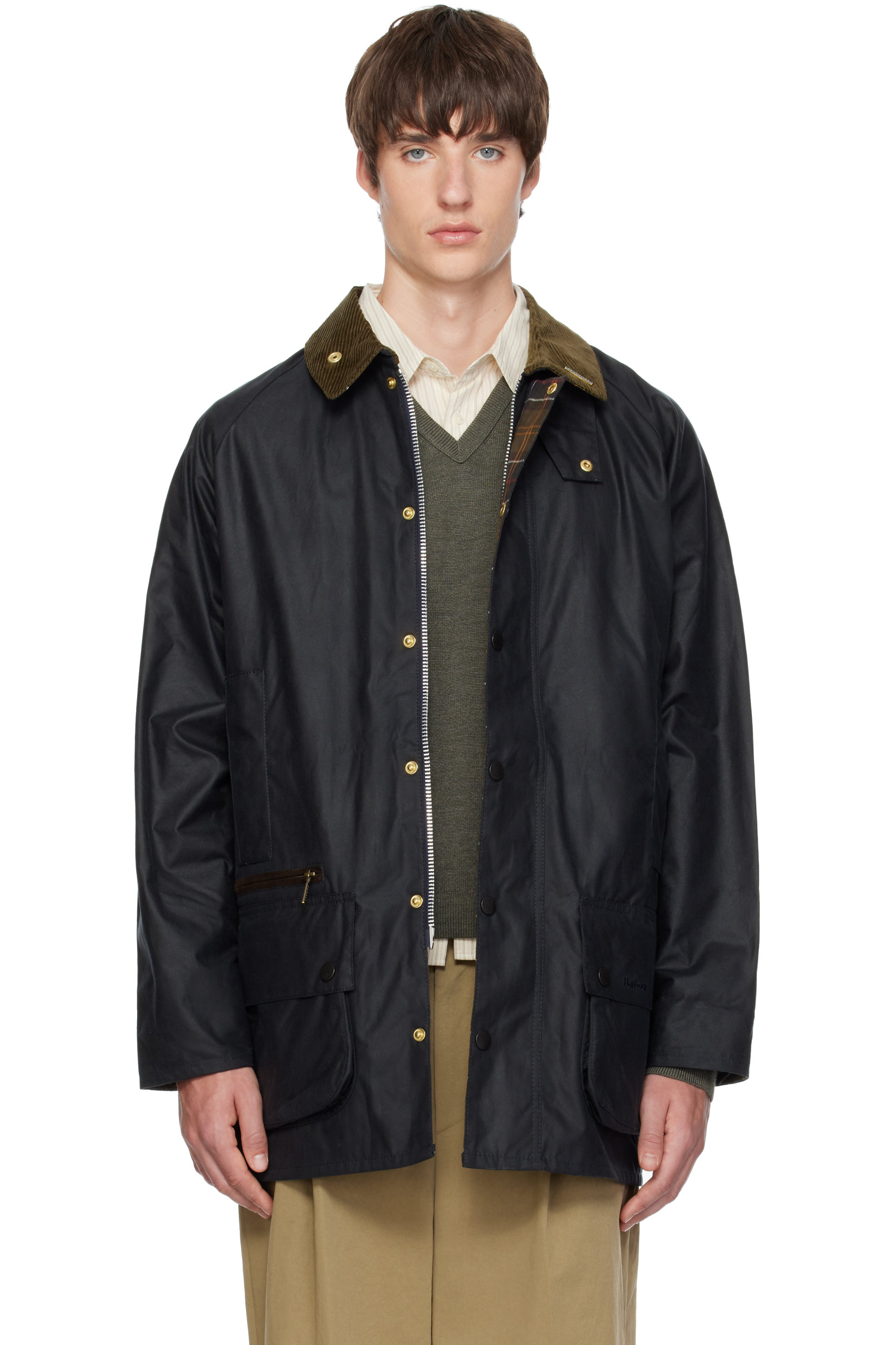Barbour - Navy Icons Beaufort Waxed Jacket
