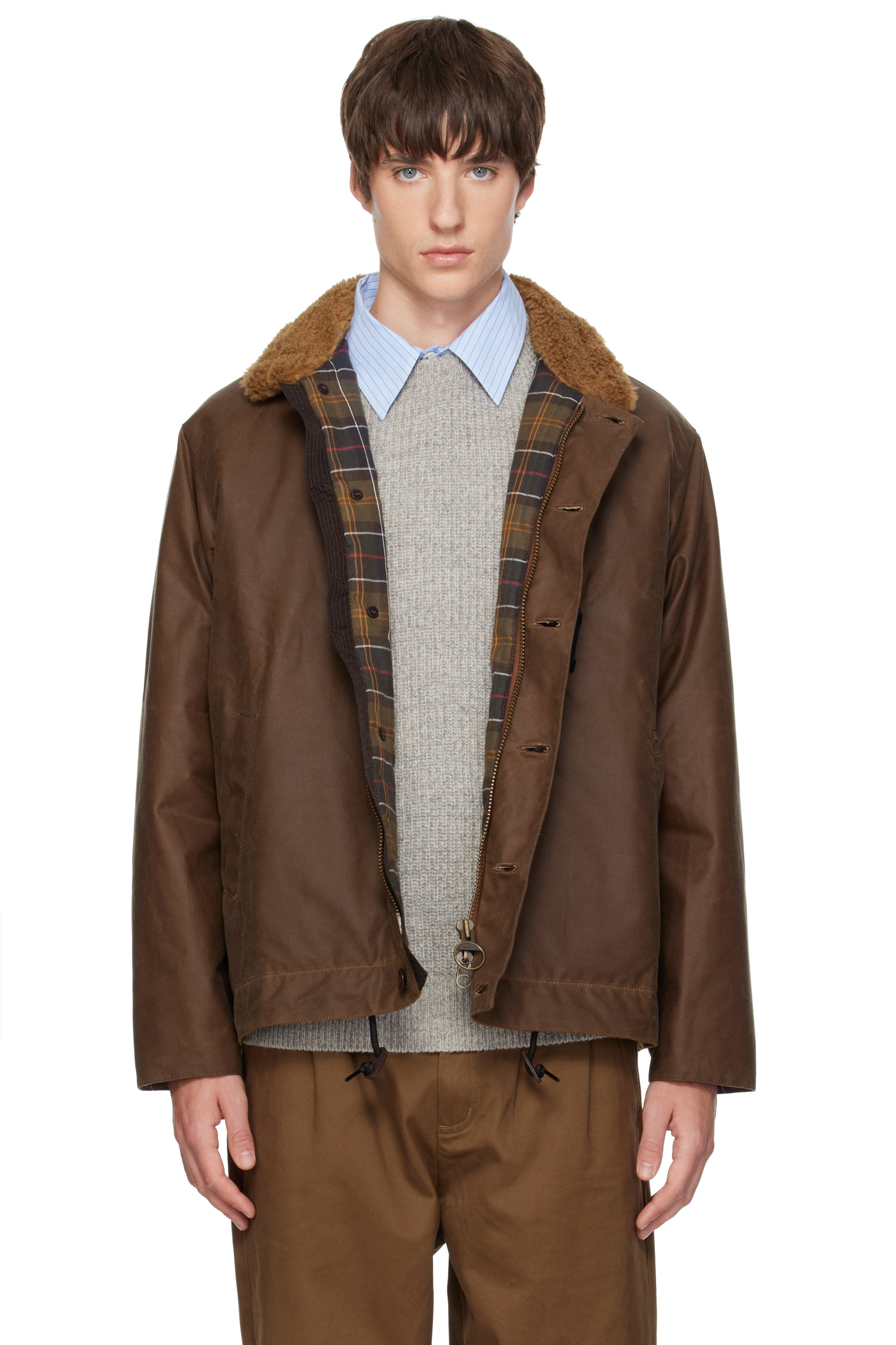 Barbour - Brown Macklow Waxed Jacket
