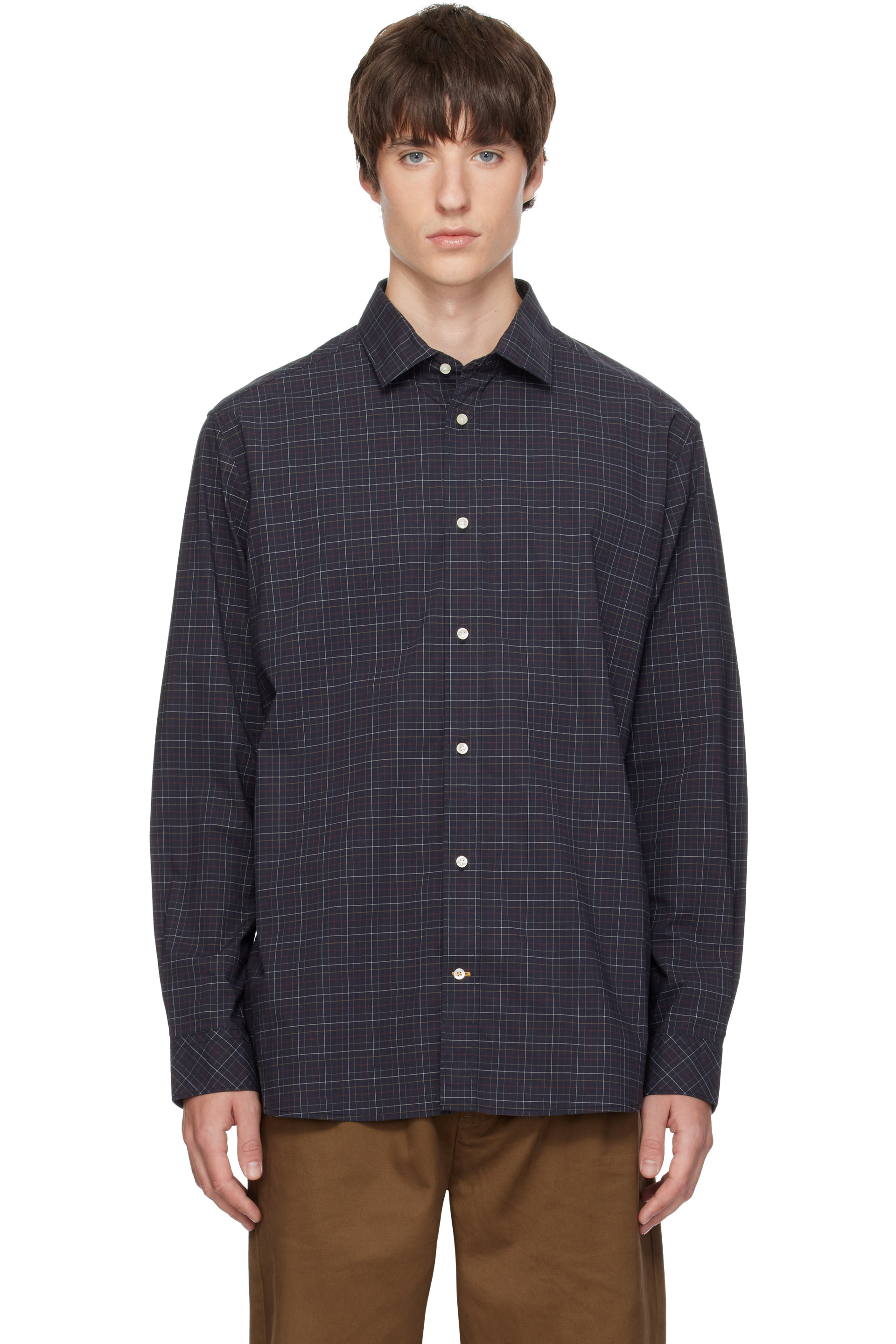 Barbour - Navy Ashfield Tailored Shirt