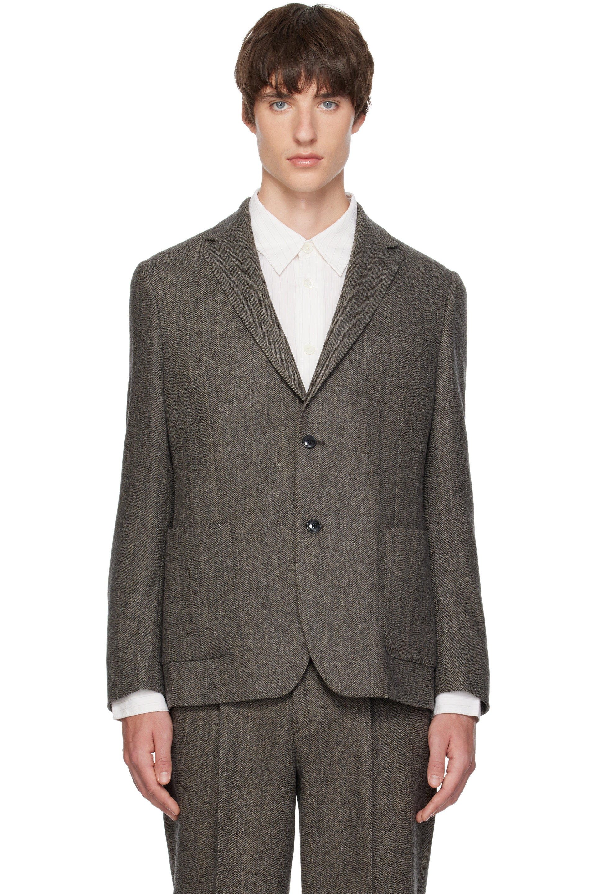 Barbour - Gray Fairford Herringbone Blazer