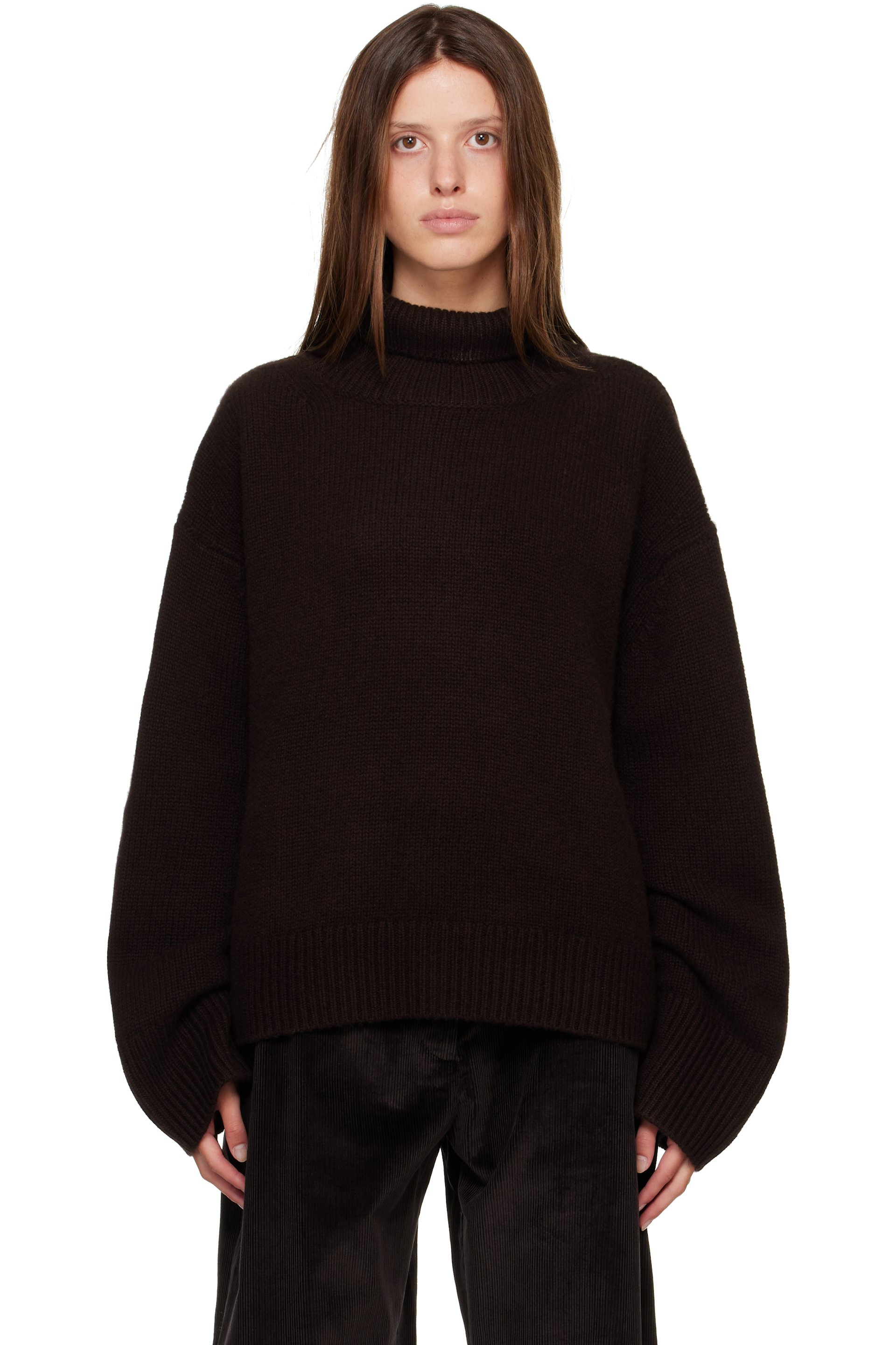 R2W - Brown Straight Hem Turtleneck