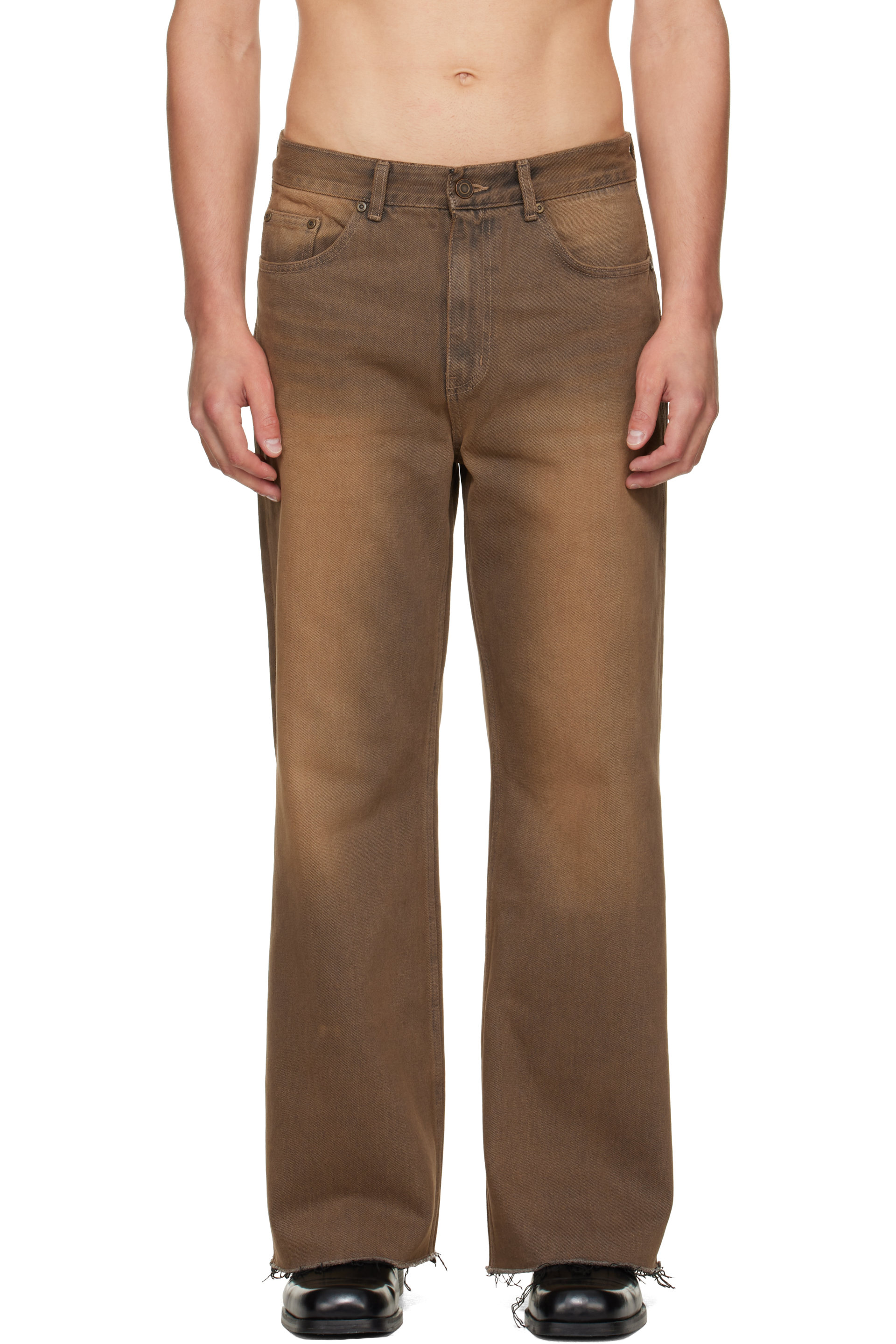 MMIC - Brown Rocker Flare Jeans