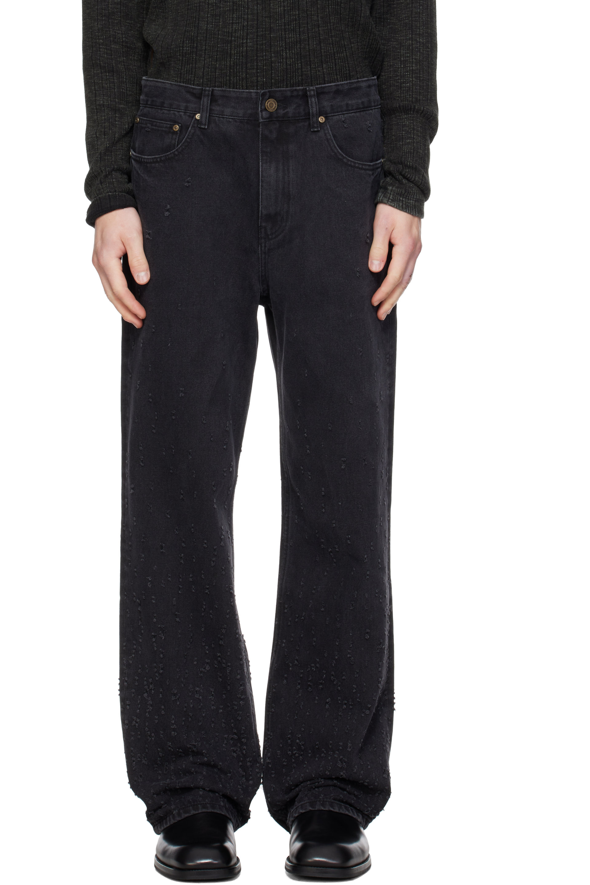 MMIC - Black Gleam Trace Jeans