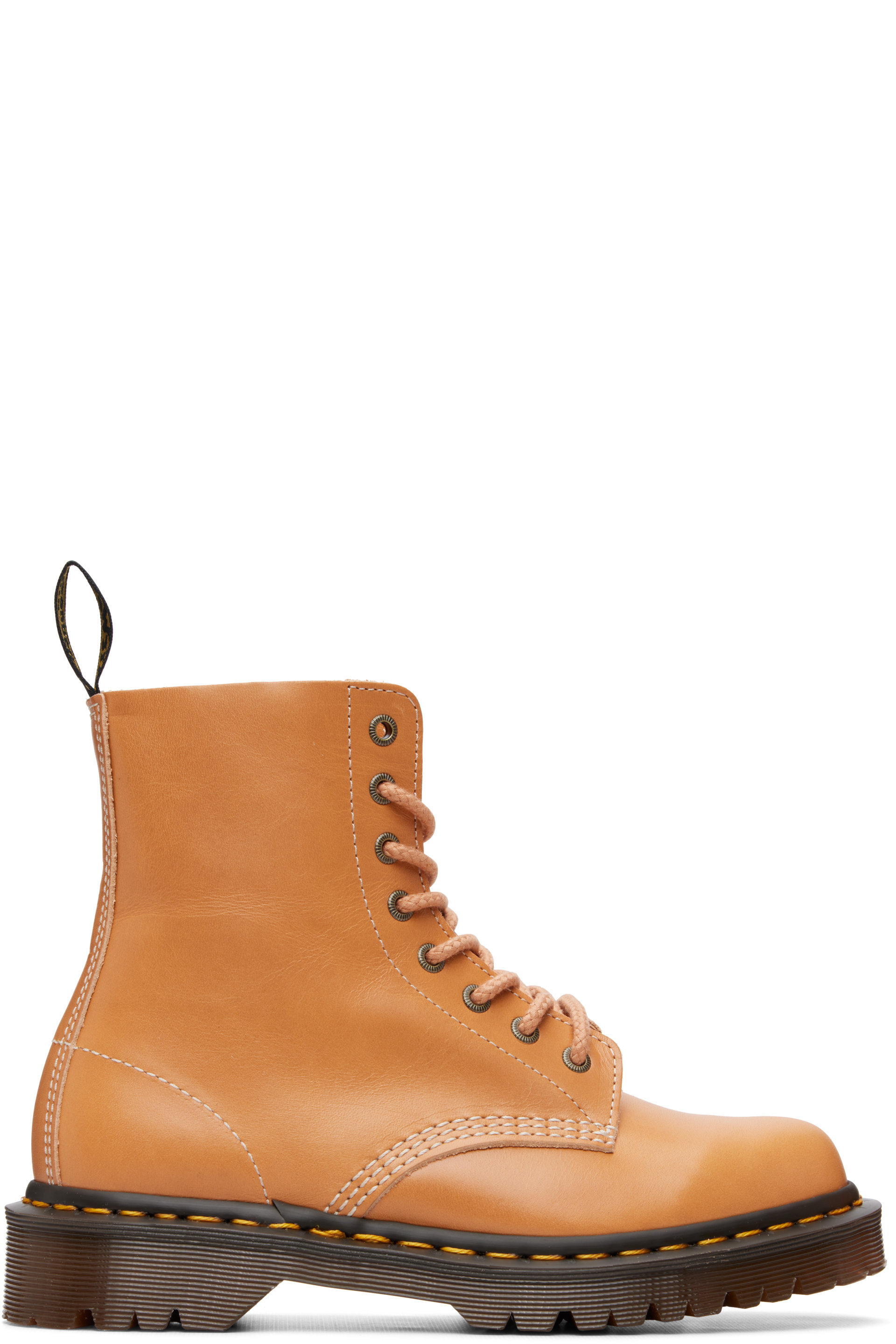 Dr. Martens - Beige 1460 Pascal 8 Eye Boots
