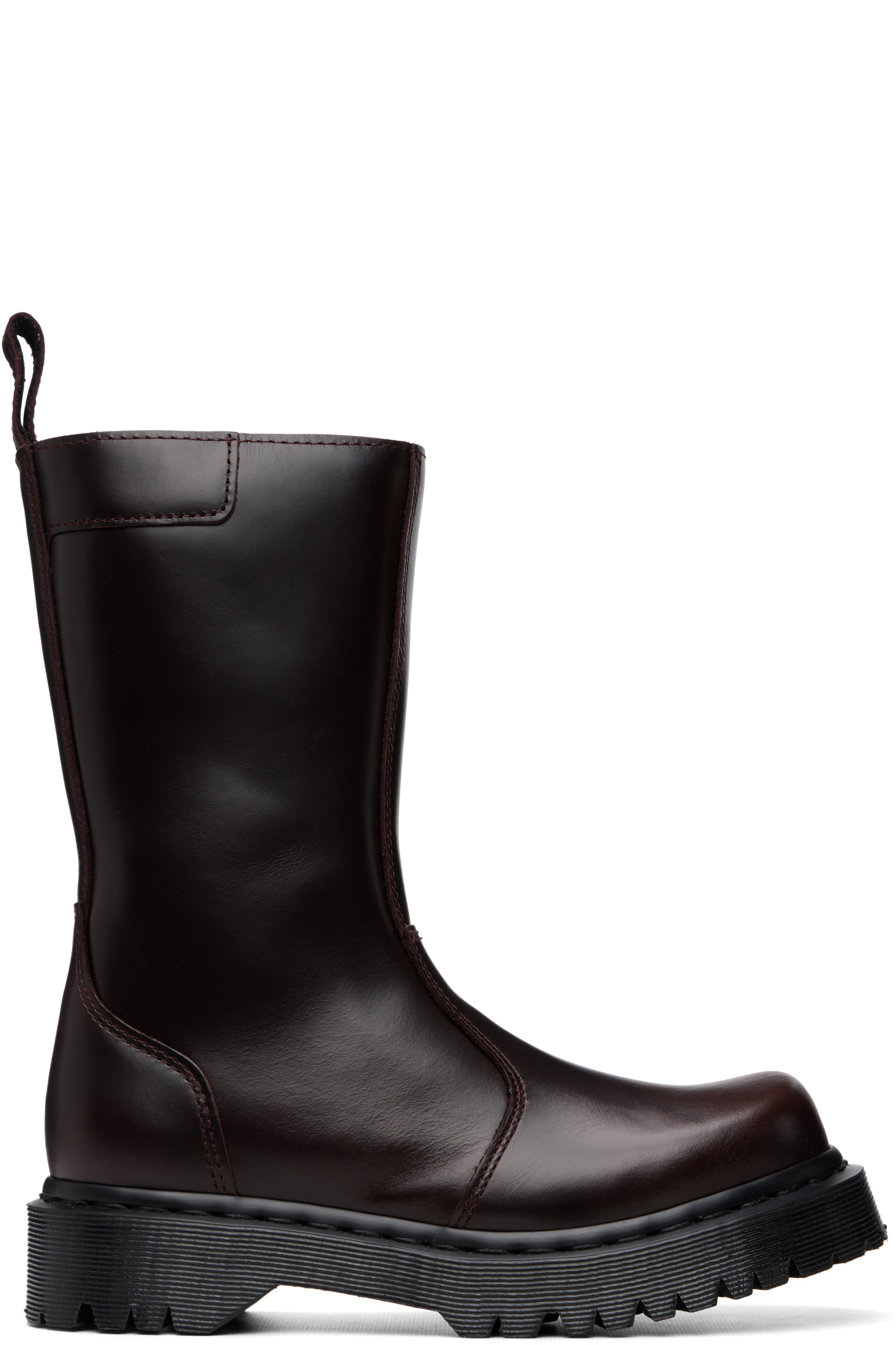 Dr. Martens - Brown Renjena Mid Explorer WP Leather Boots