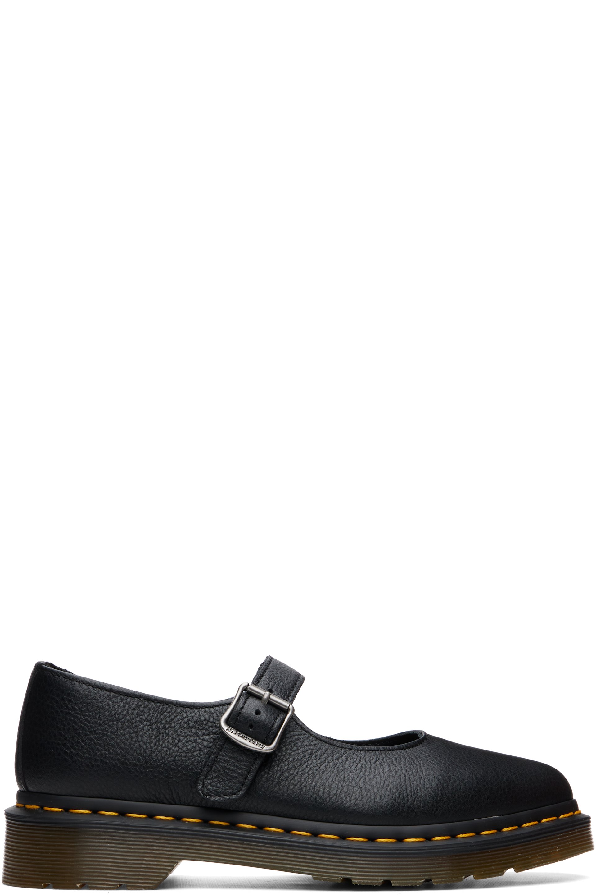Dr. Martens - Black Elphie Virginia Leather Mary Jane Flats