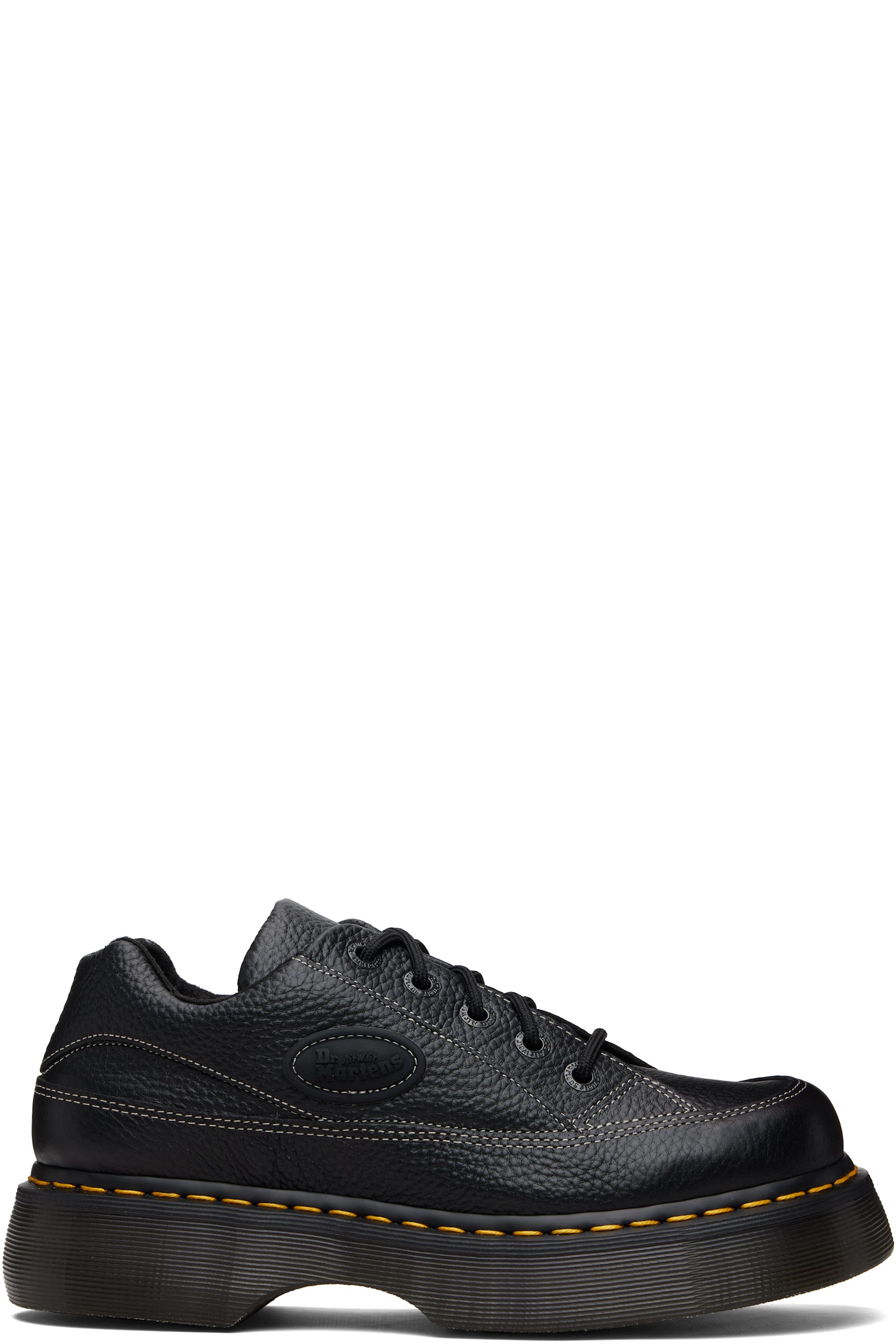 Dr. Martens - Black Buzz 5-Eye Milled Nappa Leather Derbys