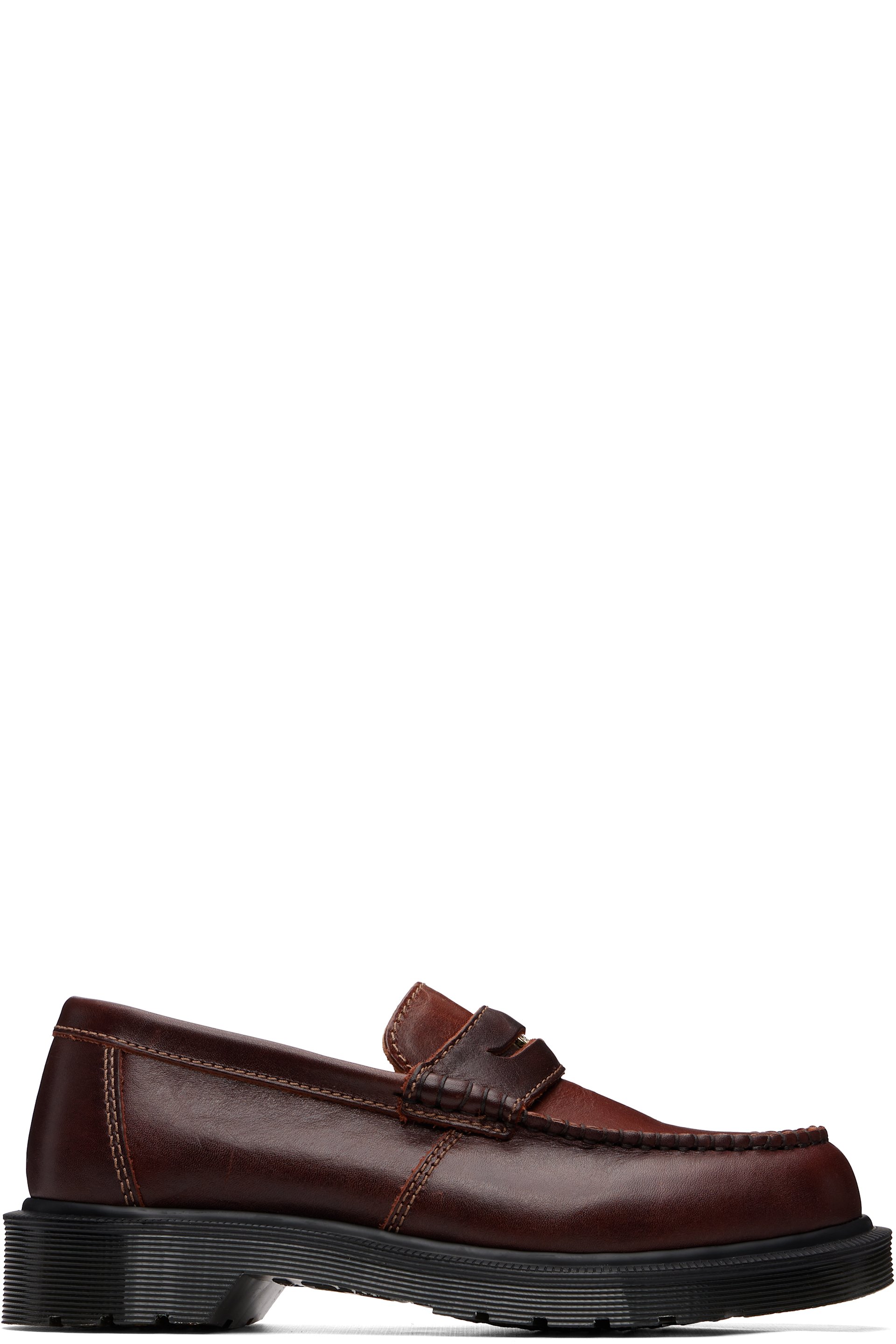 Dr. Martens - Brown Penton Classic Calf Leather Loafers