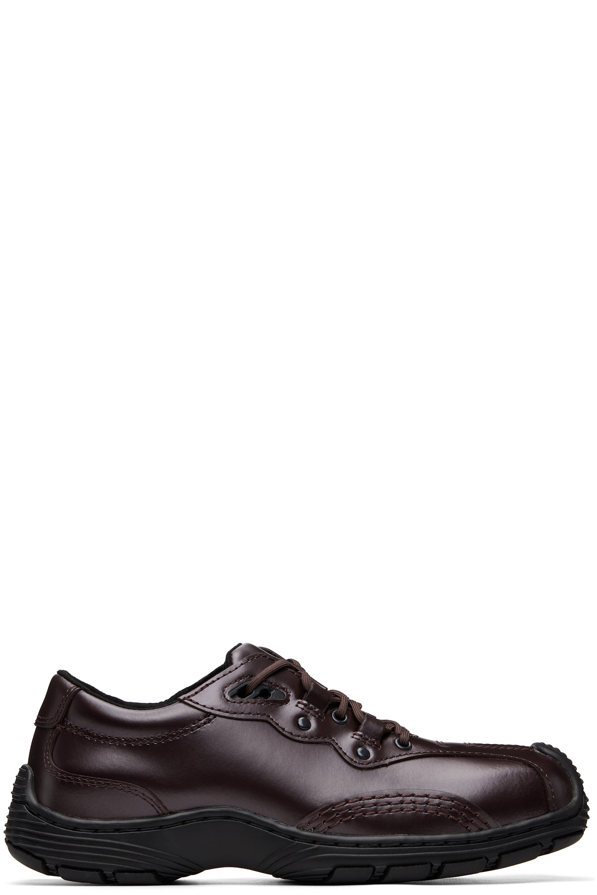 Dr. Martens - Burgundy Aurix Satin Finish Leather 5I Sneakers