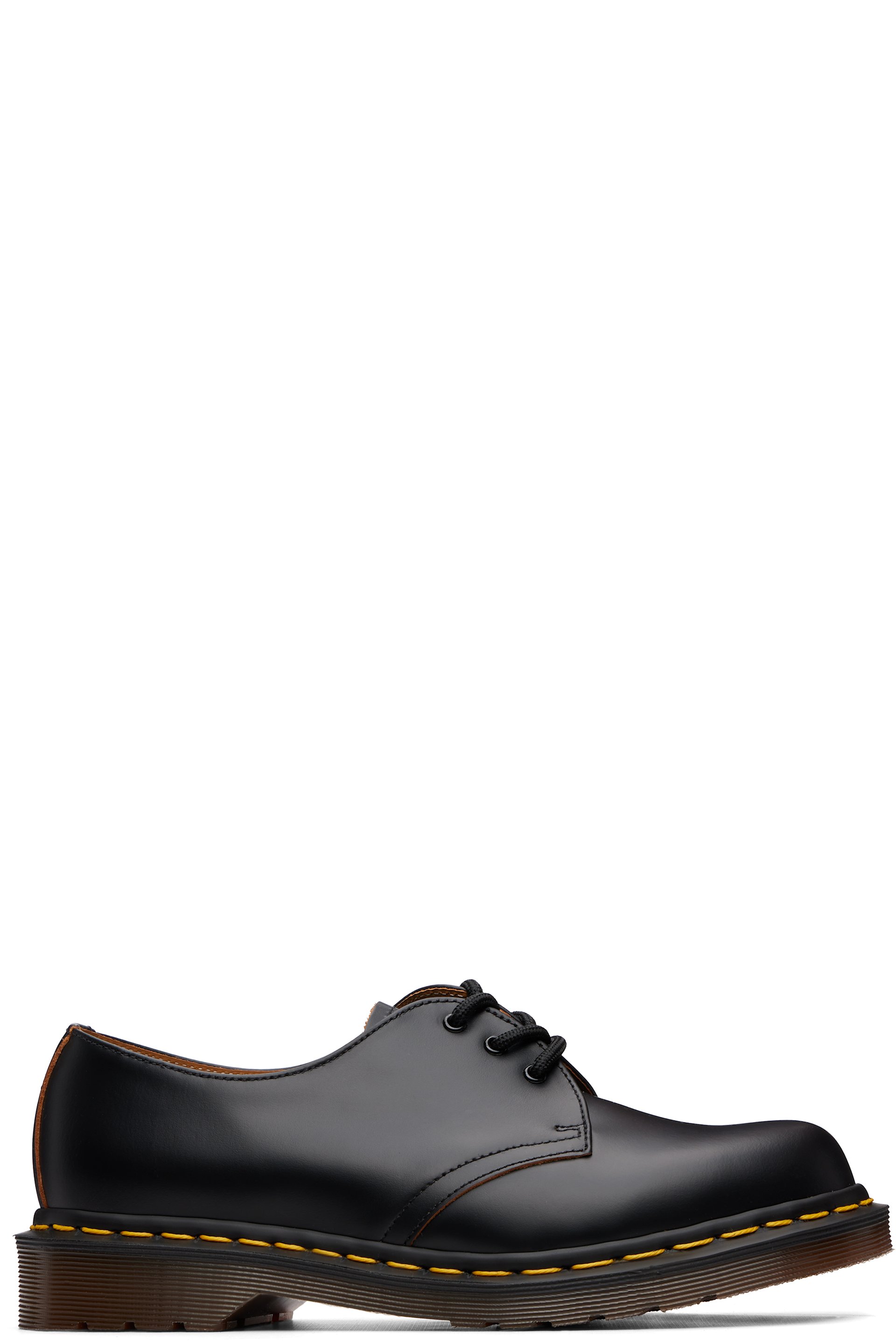 Dr. Martens - Derbys oxford rétro 1461 noirs en cuir Quilon