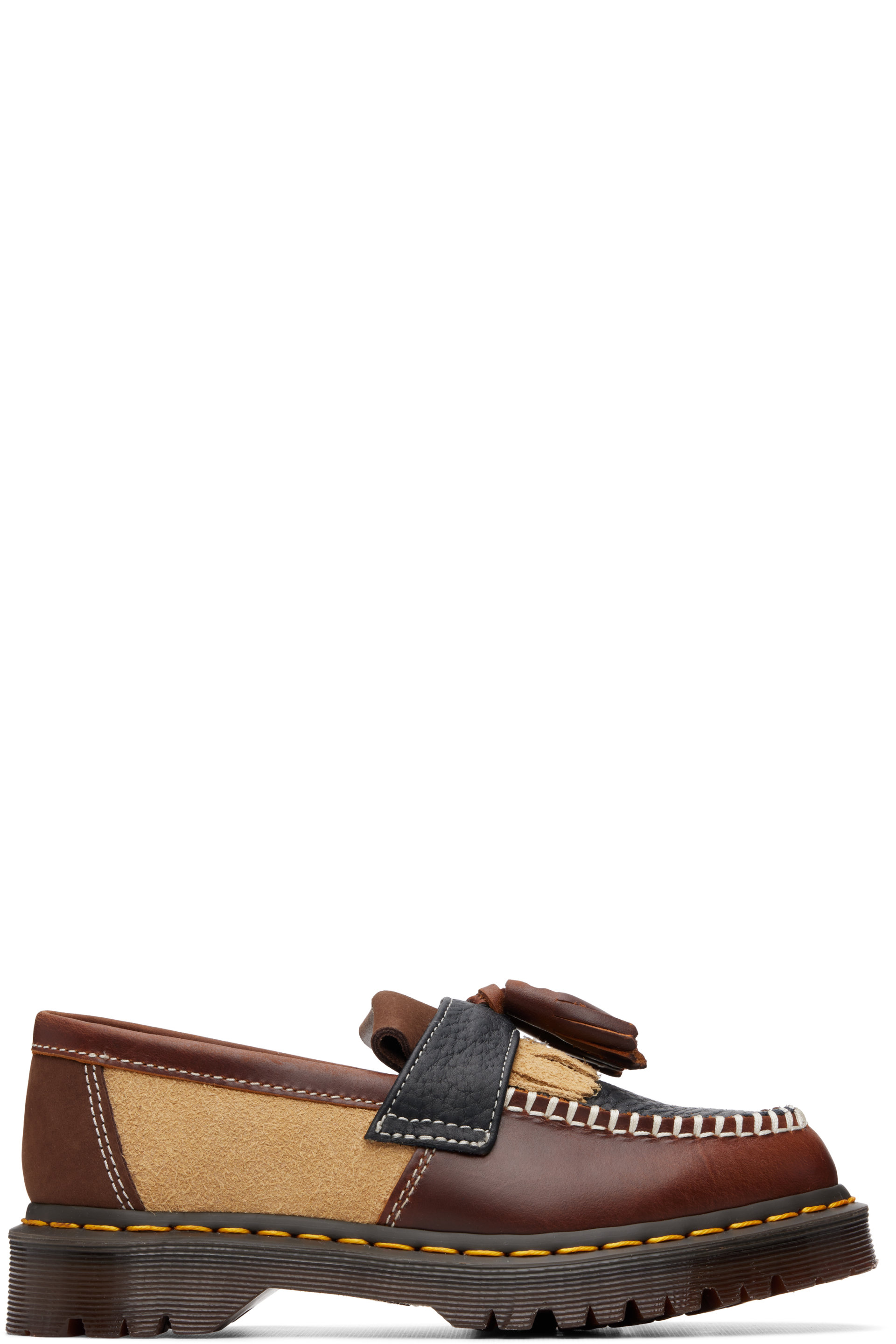 Dr. Martens - Flâneurs Adrian PWRK brun et beige à pampilles
