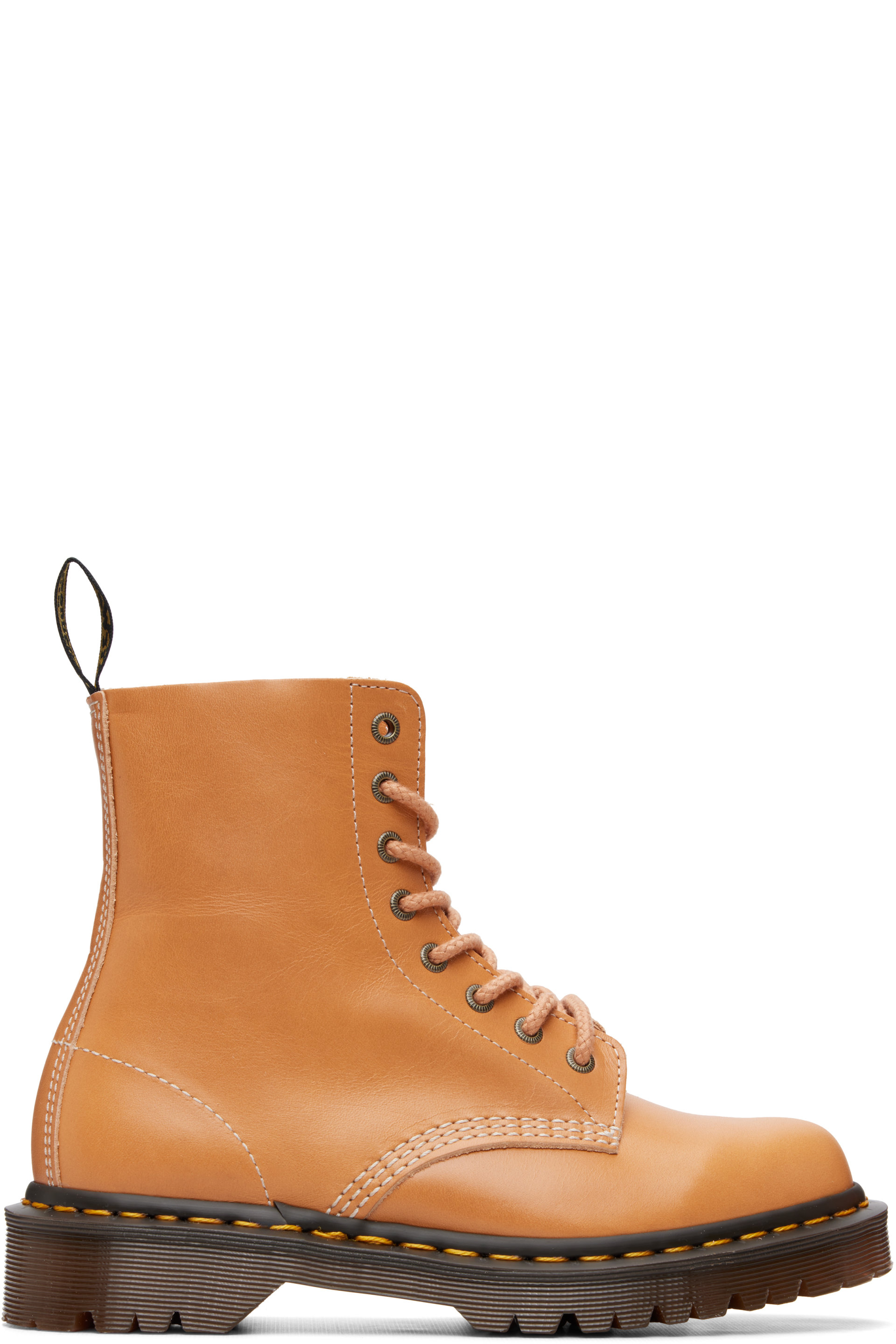 Dr. Martens - Beige 1460 Pascal 8 Eye Boots