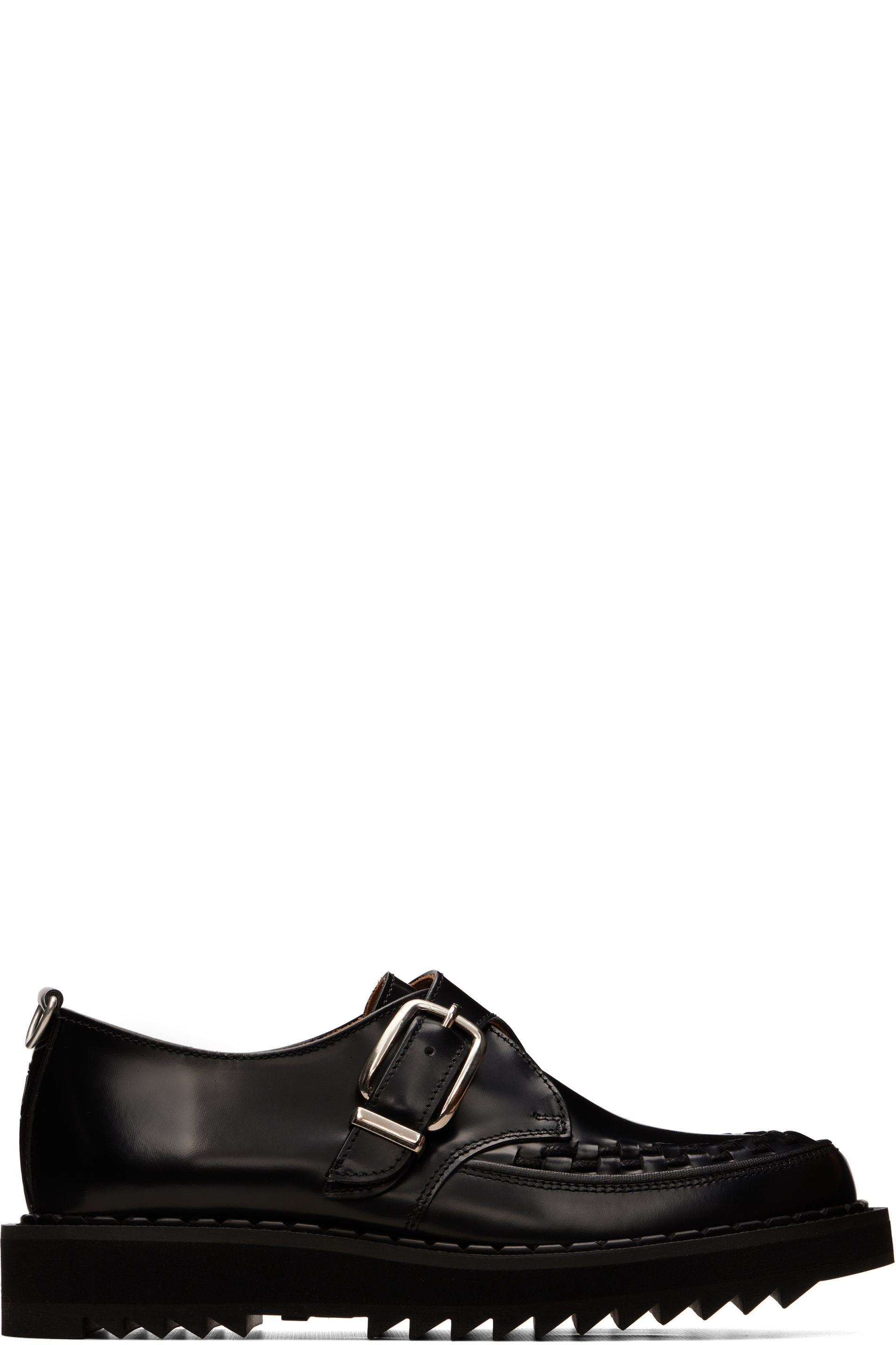 George Cox - Black Ripple Hatton Monkstraps