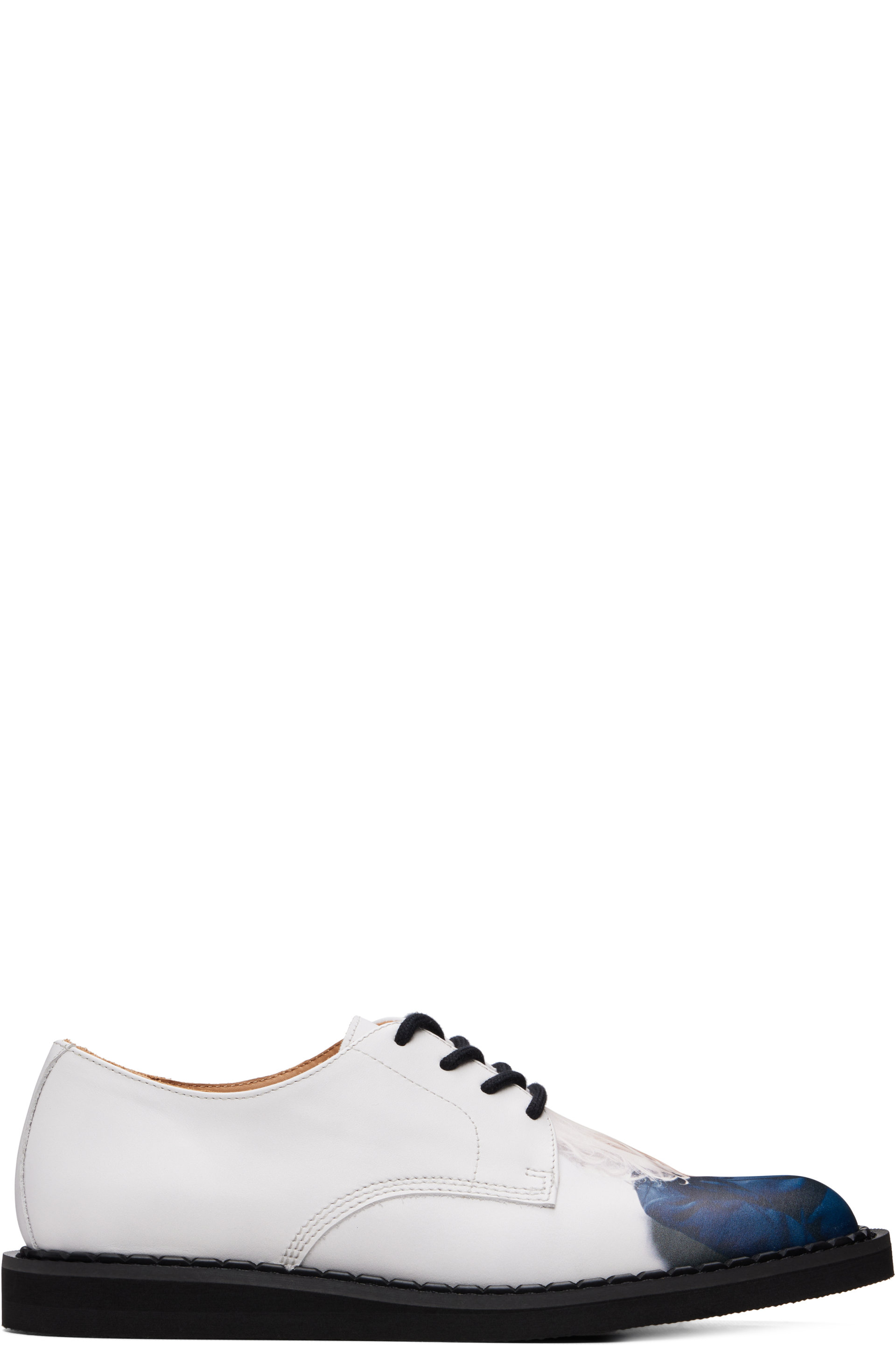 UNDERCOVER - White George Cox Edition 4 Eyelet Derbys