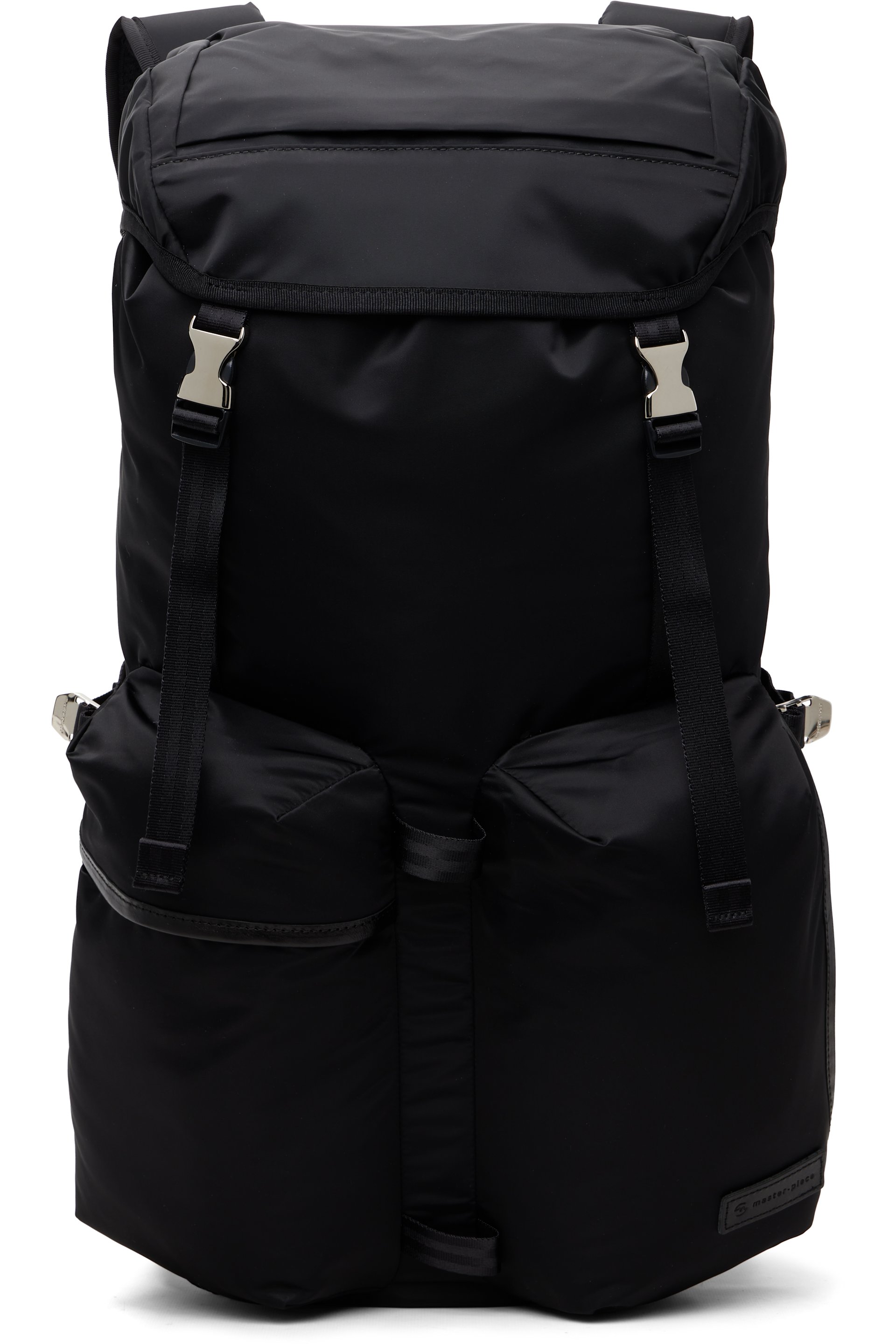 master-piece - Black Lightning Double Pocket Flap Backpack